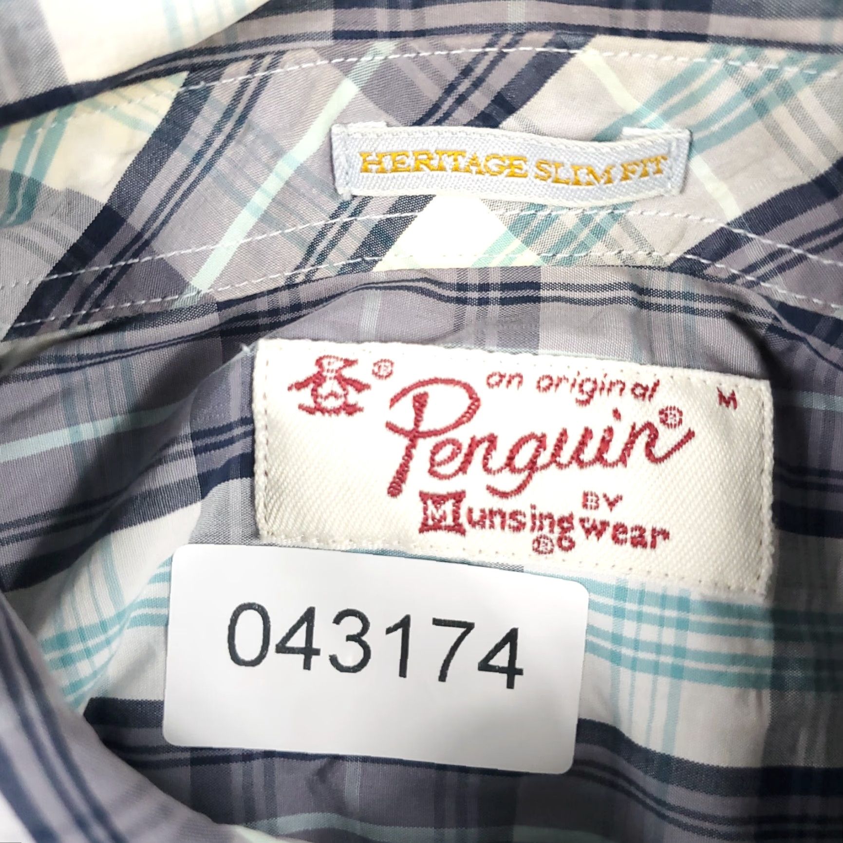 Original Penguin Original Penguin Shirt Mens M Blue Plaid Button-Up Long Sleeve Cotton Casual Workwear Size US M / EU 48-50 / 2 - 8 Thumbnail
