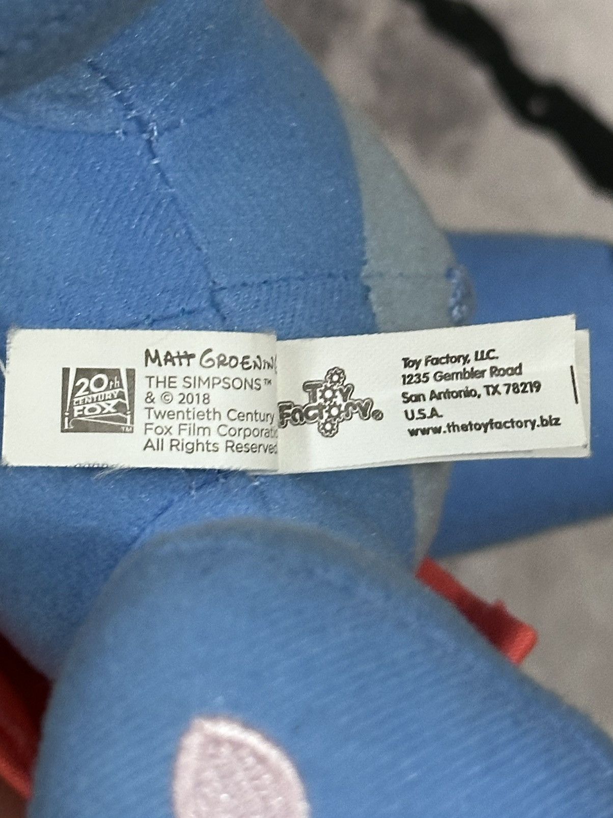 The Simpsons The Simpsons Itchy Cartoon Character Plush Size ONE SIZE - 7 Thumbnail