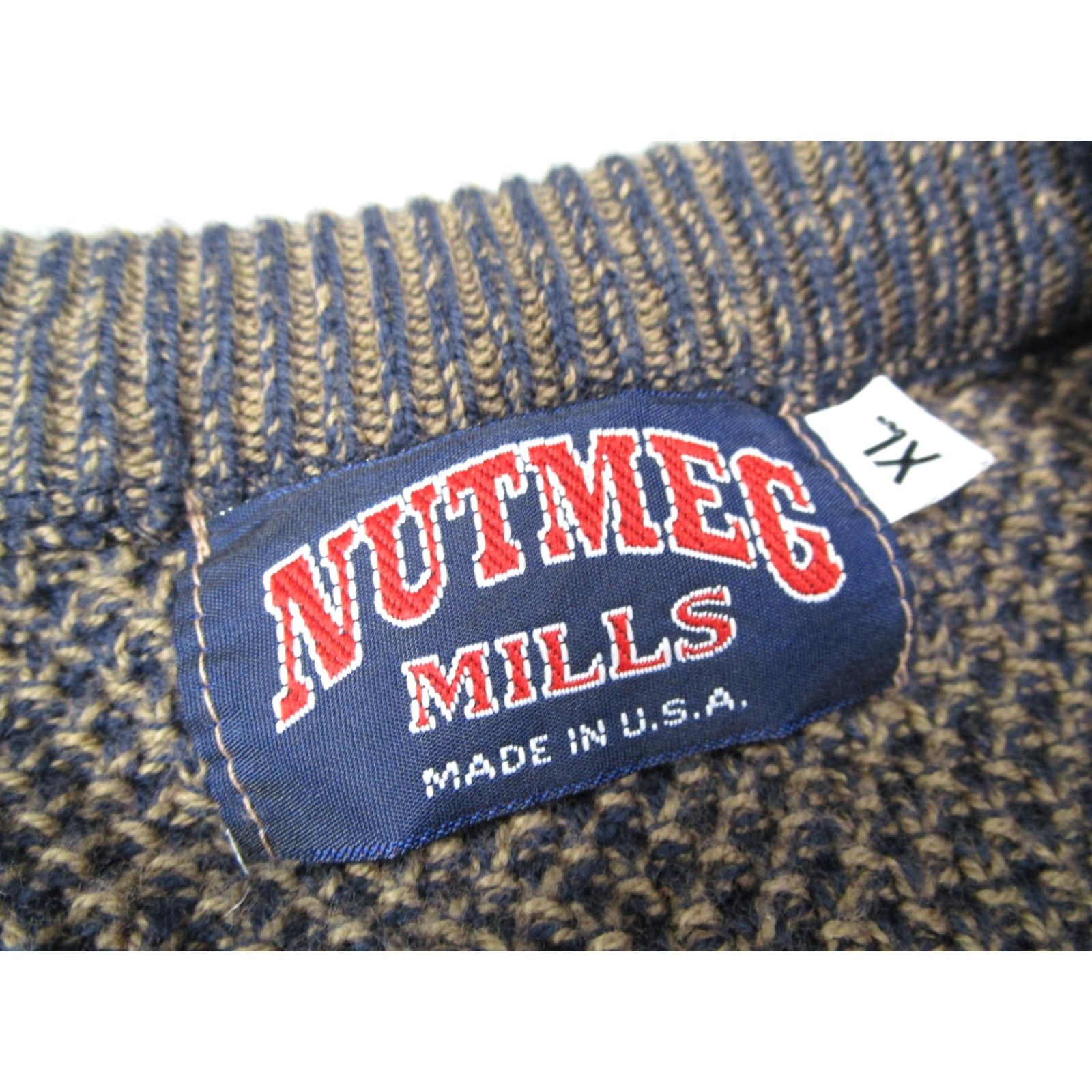 Nutmeg VINTAGE Nutmeg Mills Sweater Men’s XL Knit Crew Neck Embroidered Golf Made in USA Size US XL / EU 56 / 4 - 3 Thumbnail