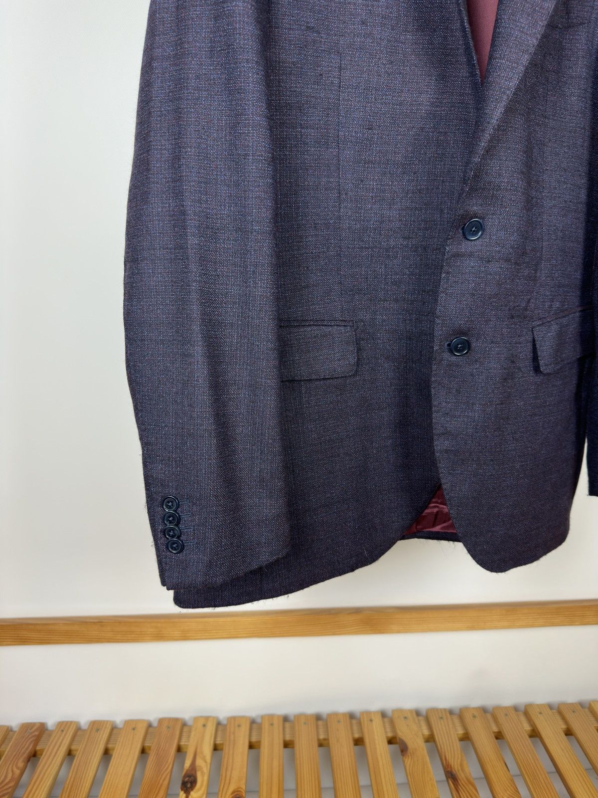 Loro Piana Henry by Loro Piana Blazer Wool Jacket Size 52L - 5 Thumbnail