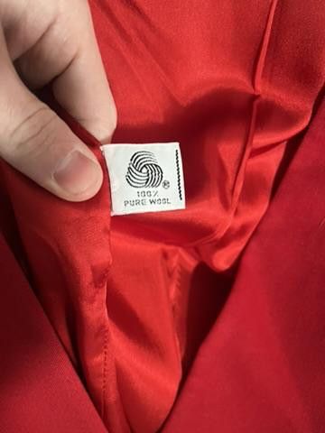 Jones New York JONES NEW YORK Women's Red Wool Blazer - Size 8 Size M / US 6-8 / IT 42-44 - 3 Thumbnail
