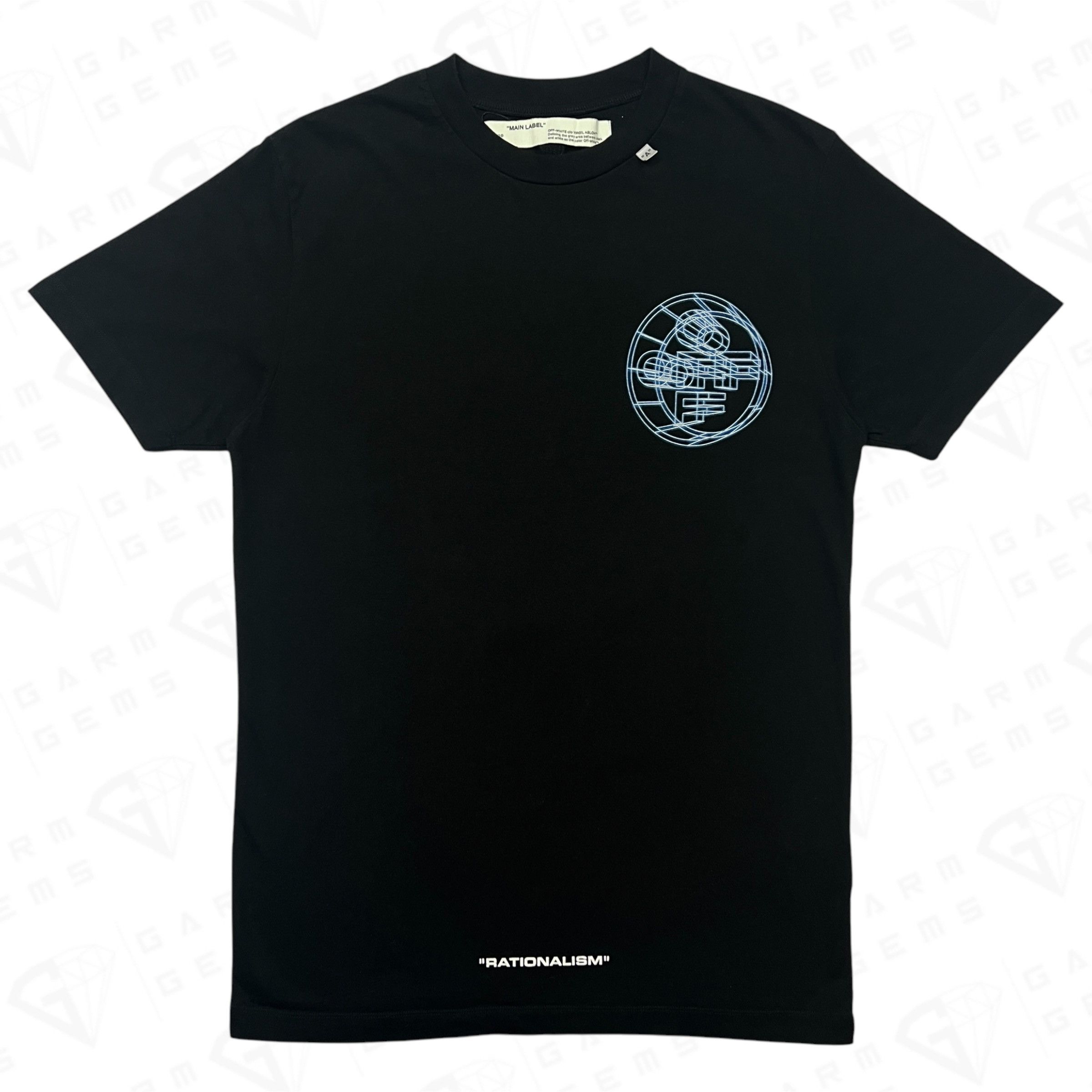 Off-White Off-White Rationalism 3D Cross Logo Glow In The Dark T-Shirt Size US M / EU 48-50 / 2 - 1 Thumbnail