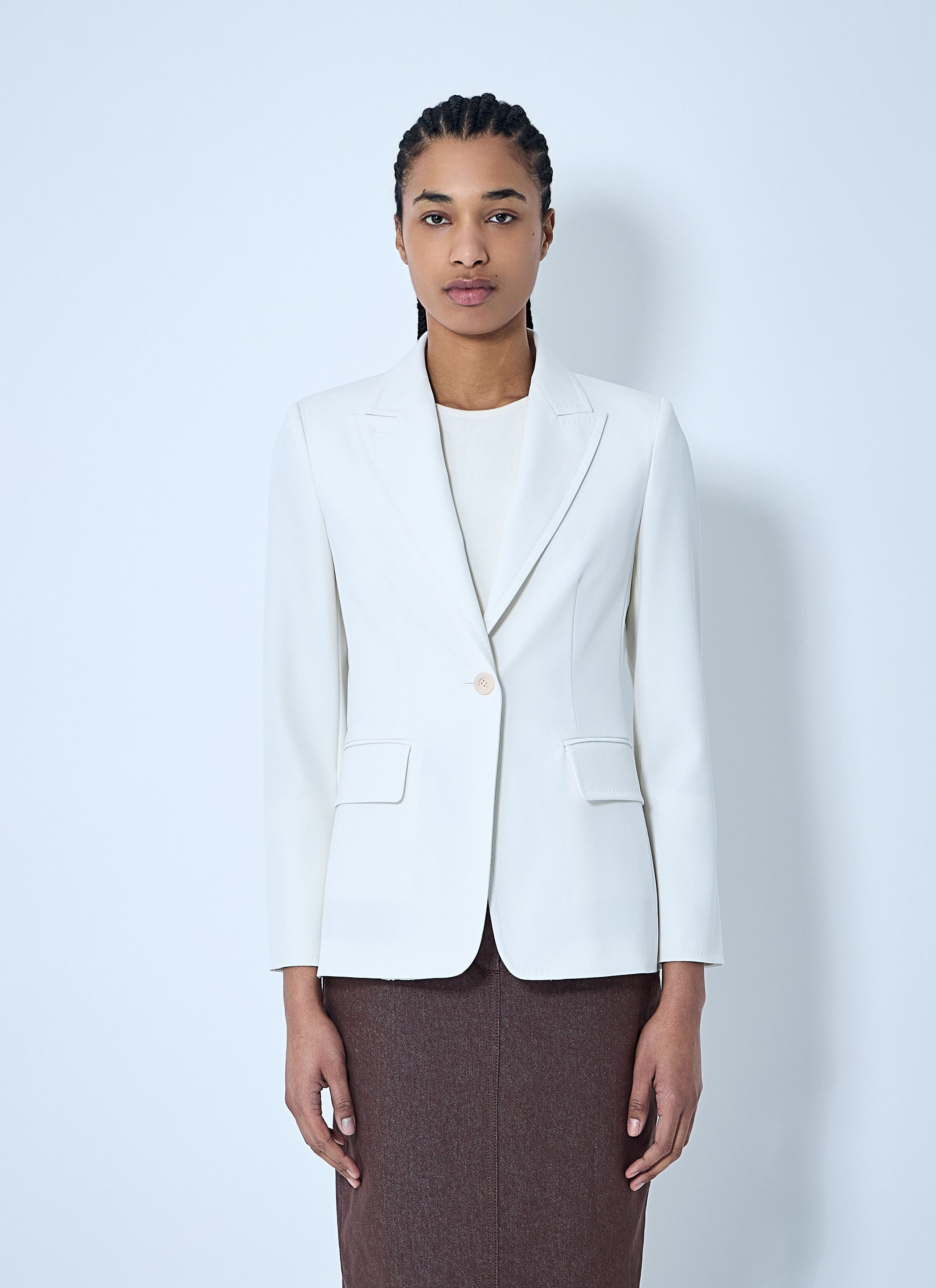 Max Mara Single-breasted blazer in Shetland | Grailed