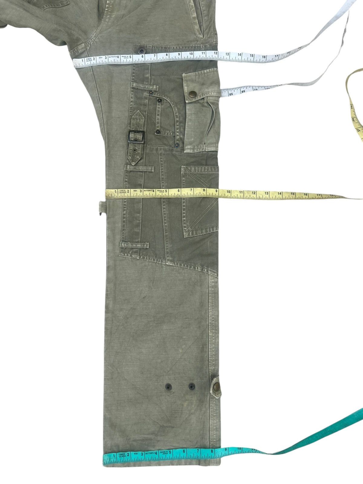 Kiminori Morishita HALB Japan Multi Pocket Fade Olive Green Trouser Pant Size US 32 / EU 48 - 3 Thumbnail
