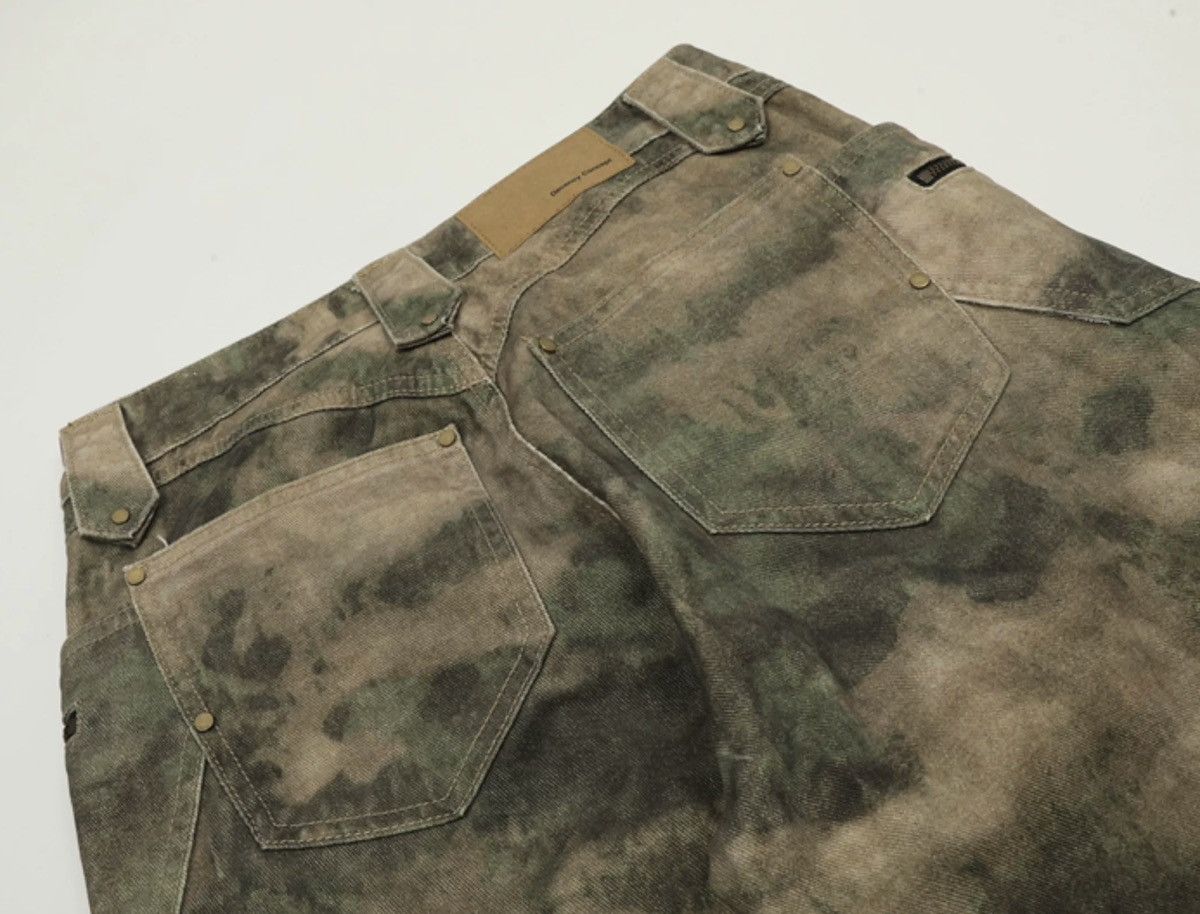 Japanese Brand × Vintage Avant garde punk camouflage pleated utility work pants Size US 28 / EU 44 - 9 Thumbnail