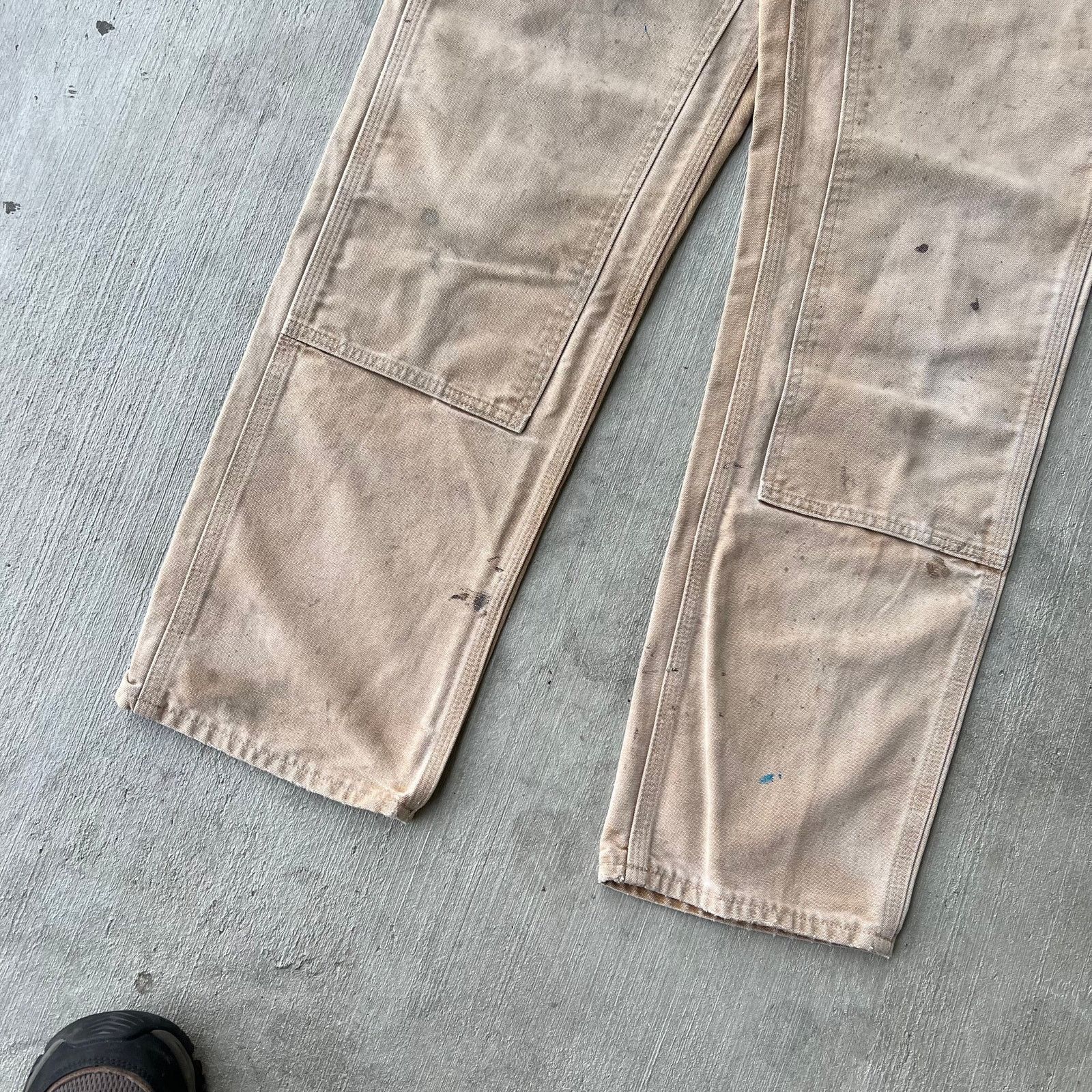Carhartt × Vintage Carhartt faded brown double knee work wear carpenter pants Size US 29 - 3 Thumbnail