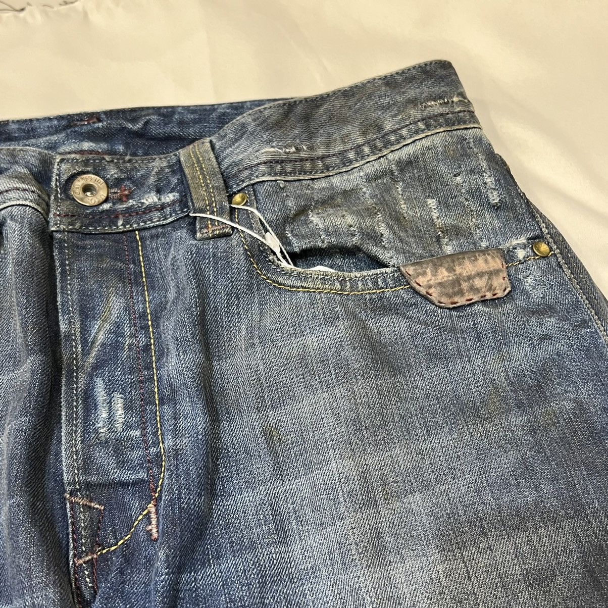 Diesel 00s Diesel Levan Straight Leg Dirty Wash Jeans Size US 30 / EU 46 - 4 Thumbnail