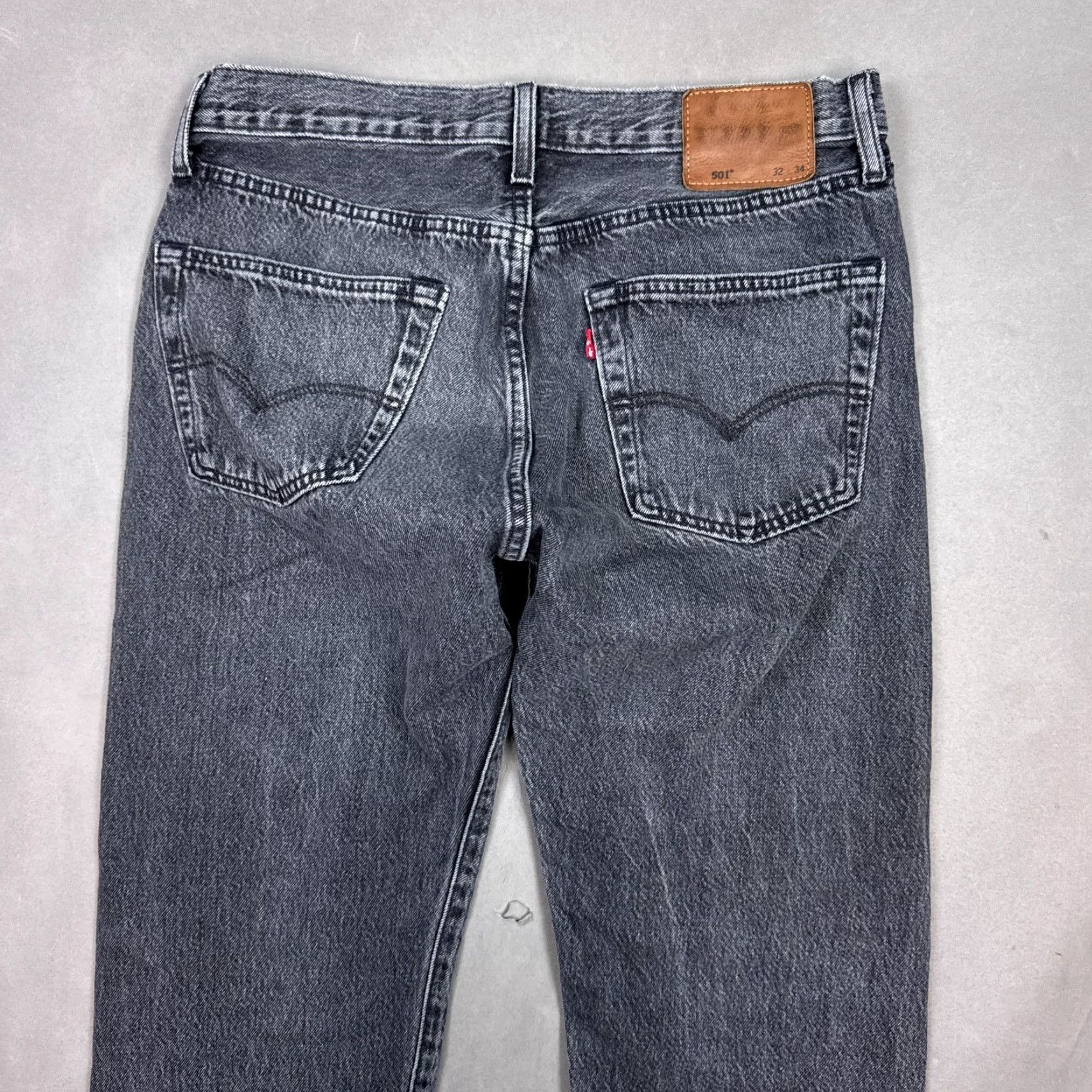 Levi's Levi's 501 Jeans Mens 32x32 Black Faded Pant Button Fly Big E Modern (Tag32x34) Size US 32 / EU 48 - 5 Thumbnail