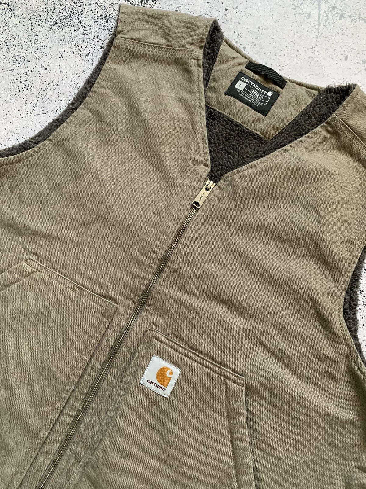 Carhartt Vintage Carhartt Detroit Vest Work Gilet Brown Y2K USA Size US L / EU 52-54 / 3 - 2 Thumbnail