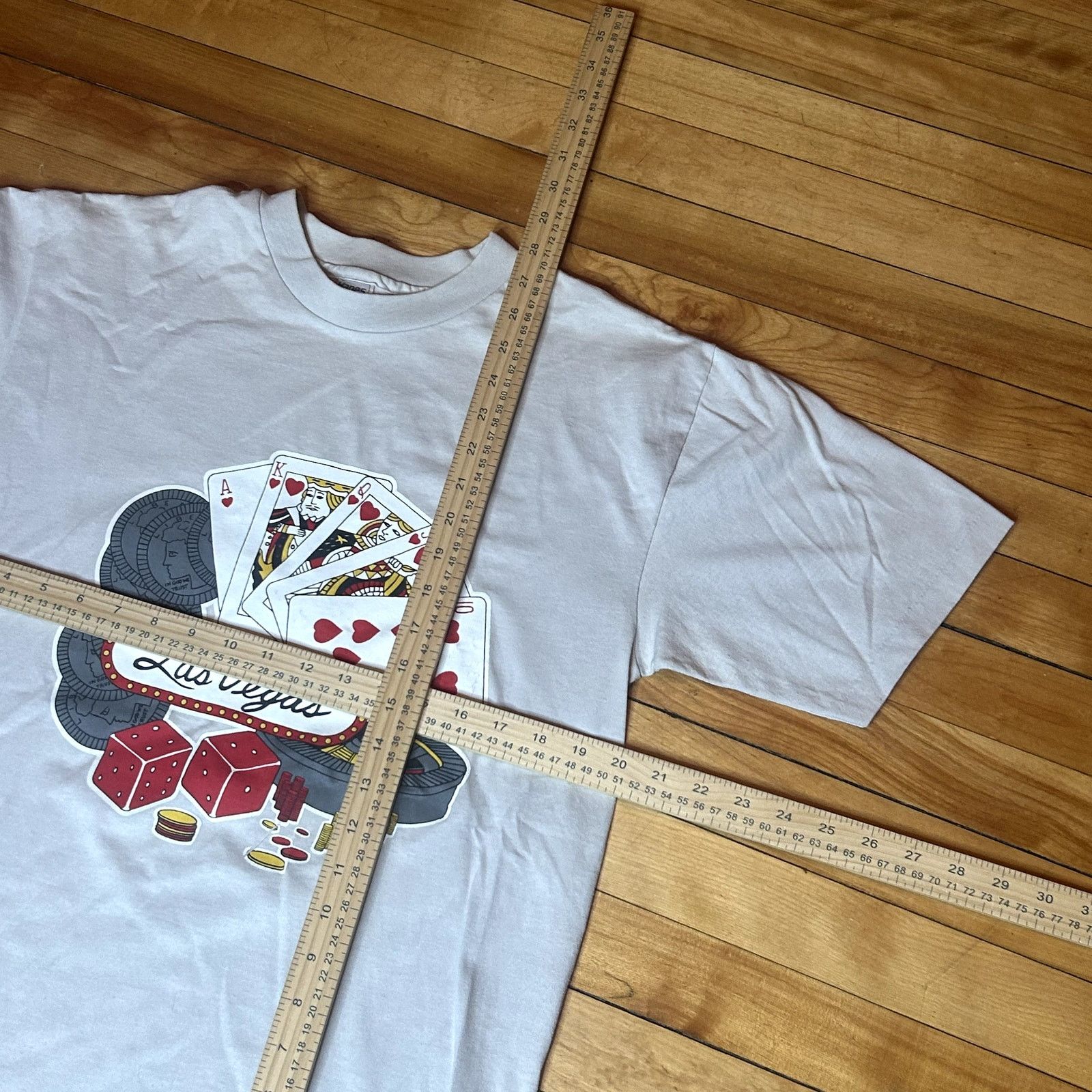Hanes Vintage 90s Las Vegas Graphic T-Shirt Large Size US L / EU 52-54 / 3 - 3 Thumbnail