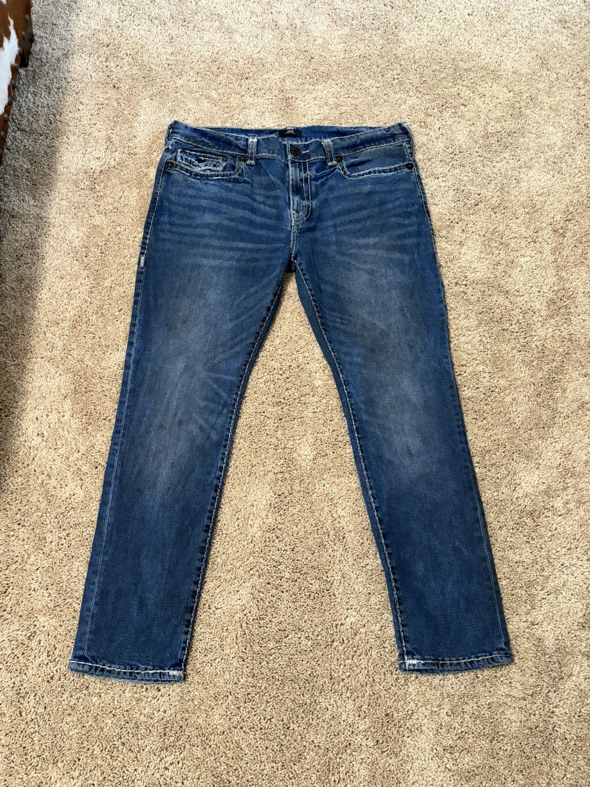 True Religion True Religion Rocco Relaxed Skinny Fit Jeans Size US 40 / EU 56 - 4 Thumbnail