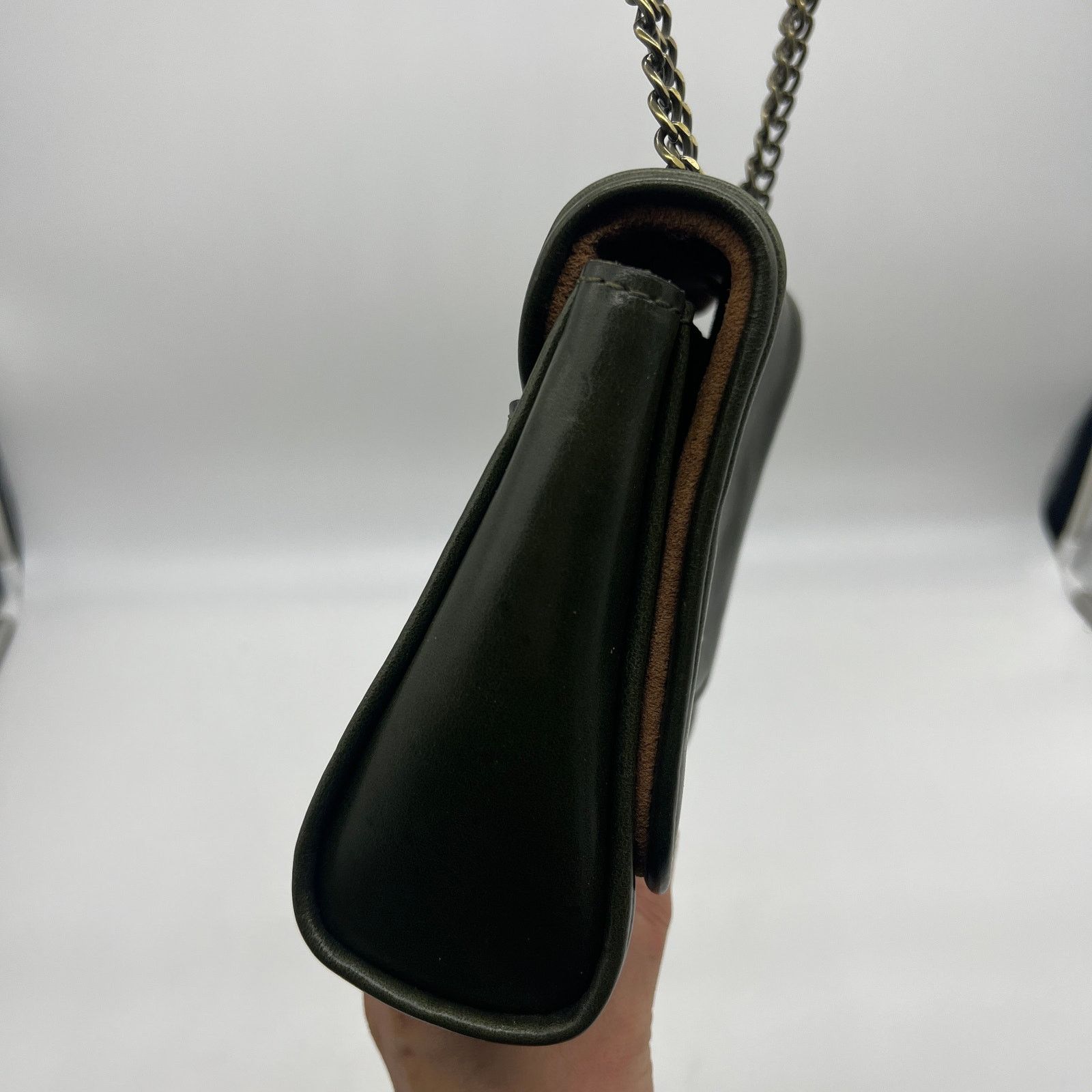 Other Patricia Nash Leather Purse Harlow Flap Chain Bag Soft Olive Size ONE SIZE - 7 Thumbnail