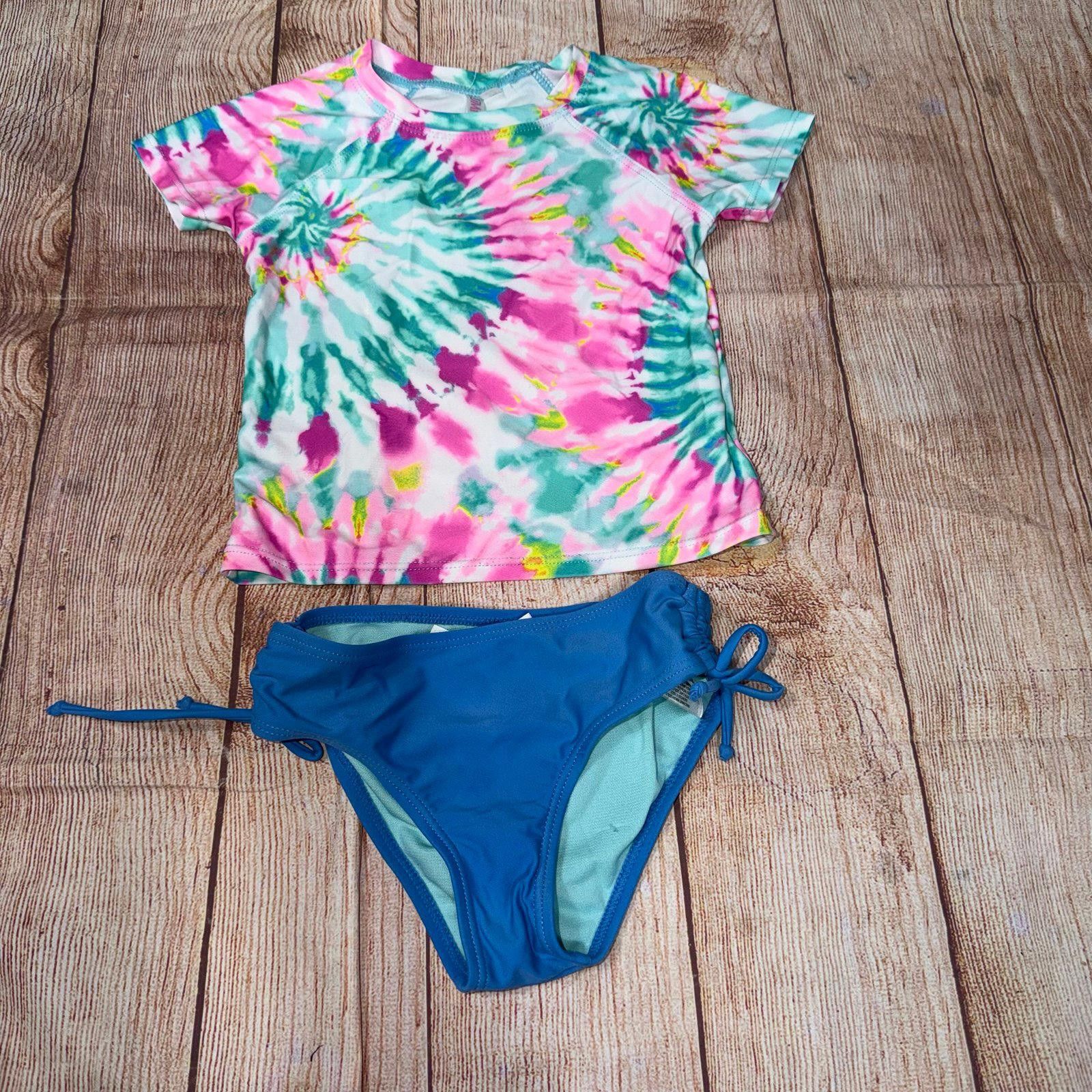 Other Limited Too Girls' Tie-Dye Rash Guard Set Size 5/6 Size ONE SIZE - 1 Thumbnail