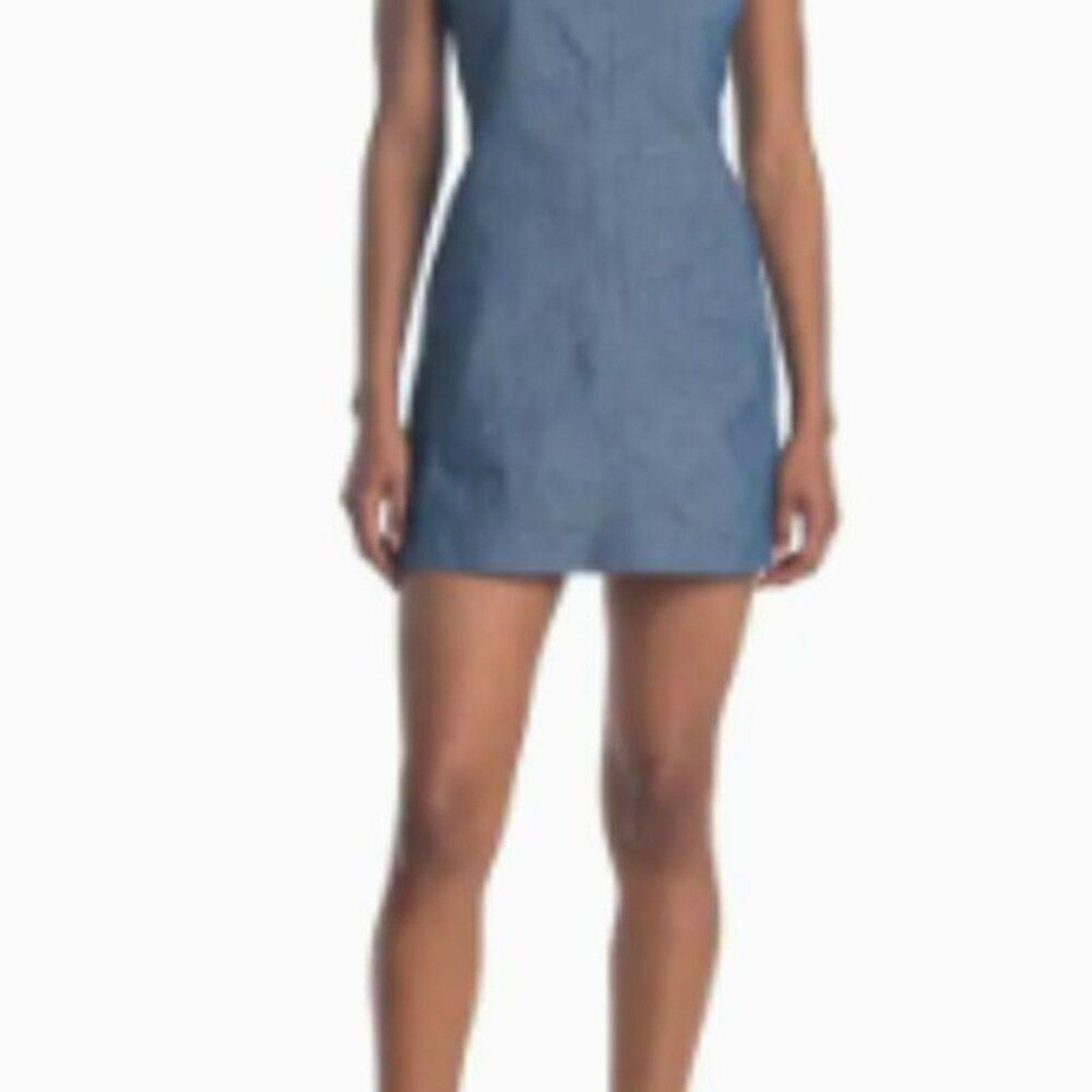 Rag & Bone rag & bone Suffolk Chambray Mini Dress Blue 12 Size XL / US 12-14 / IT 48-50 - 11 Thumbnail