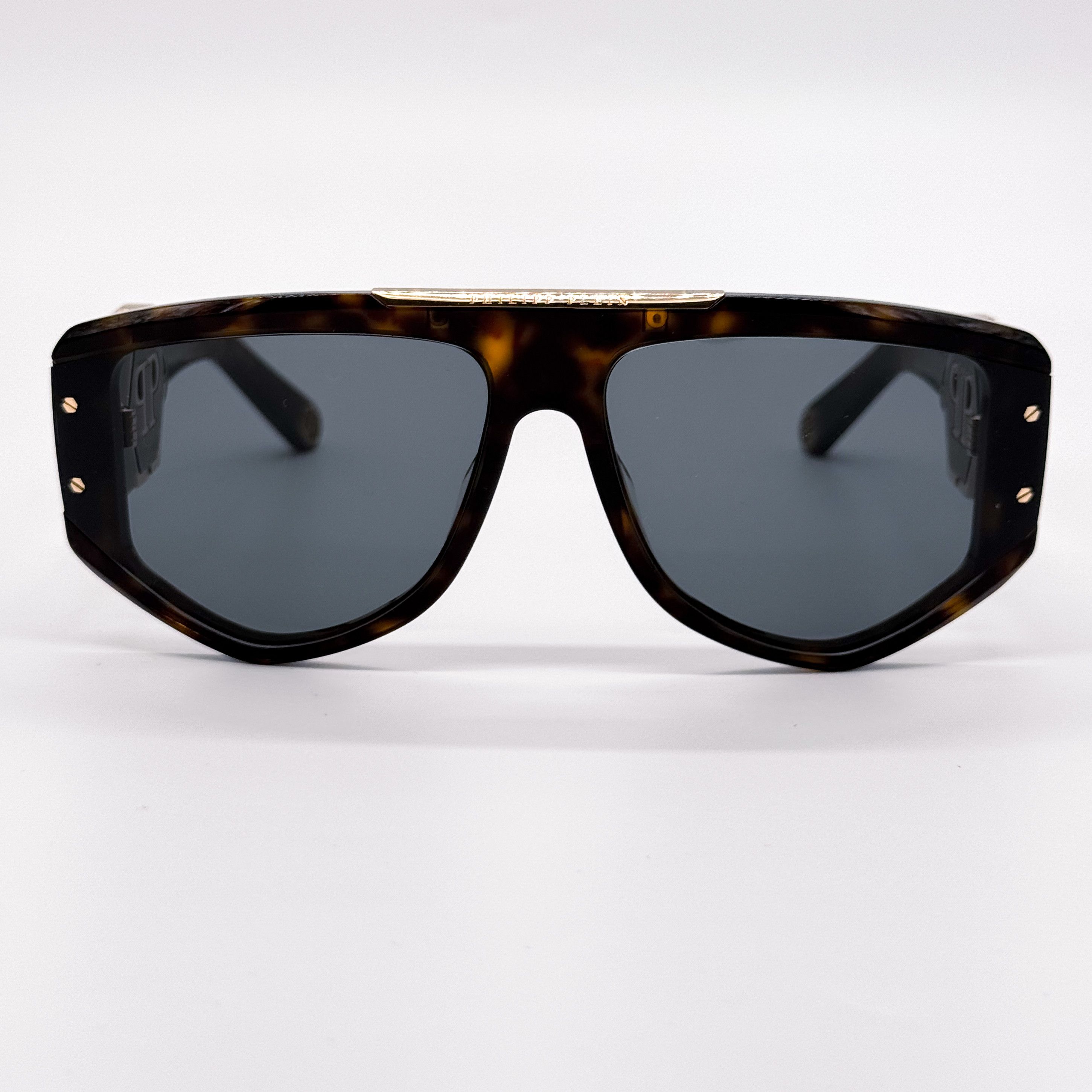 Philipp Plein NEW PHILIPP PLEIN EGO SPP093M 0722 HAVANA UNISEX SUNGLASSES Size ONE SIZE - 2 Thumbnail