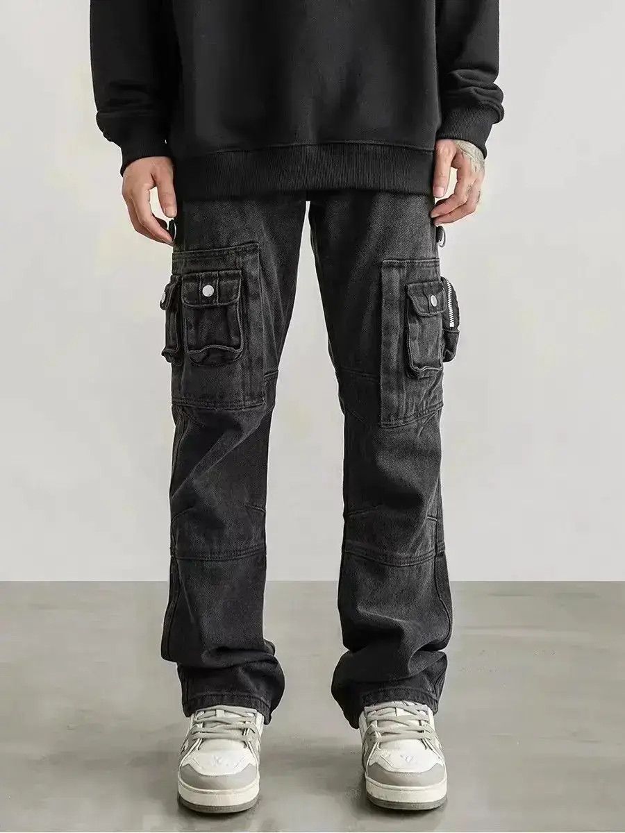 Japanese Brand High street washed and distressed baggy work trousers Size US 32 / EU 48 - 1 Thumbnail