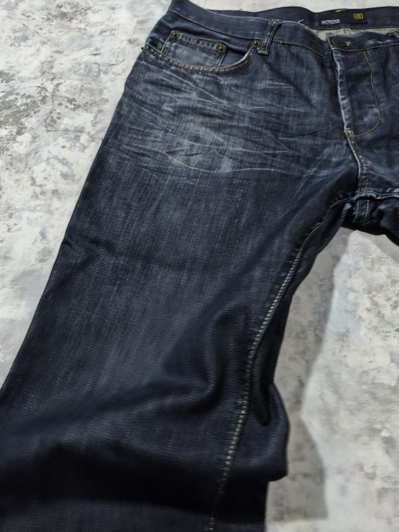 Vintage DARKWASH LOOSE WAXY JEANS GRUNGE BALENCIAGA Size US 36 / EU 52 - 5 Thumbnail