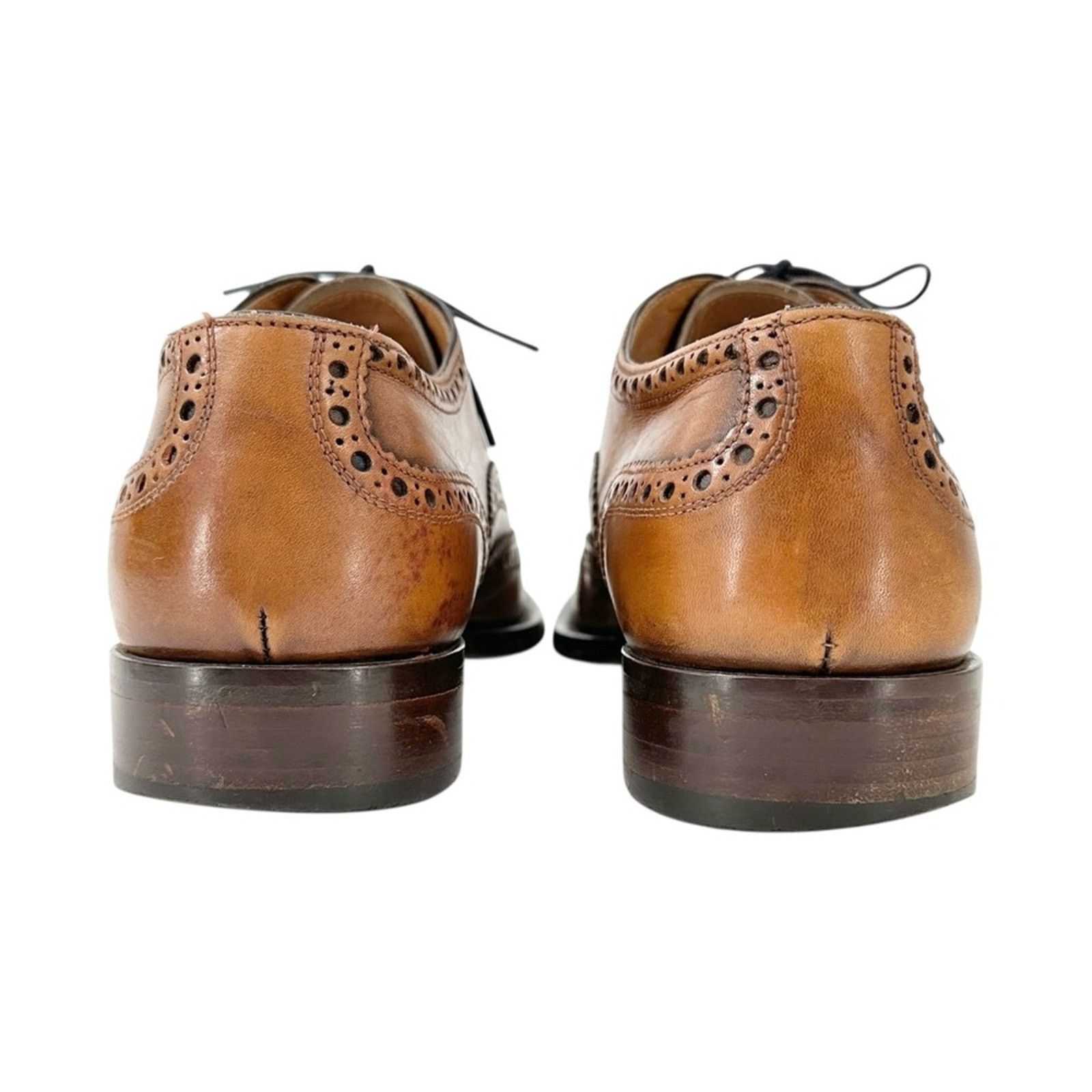 Roberto Botticelli Brown Wingtip Oxford Brogue Leather Laceup Shoes Size US 9.5 / EU 42-43 - 7 Thumbnail