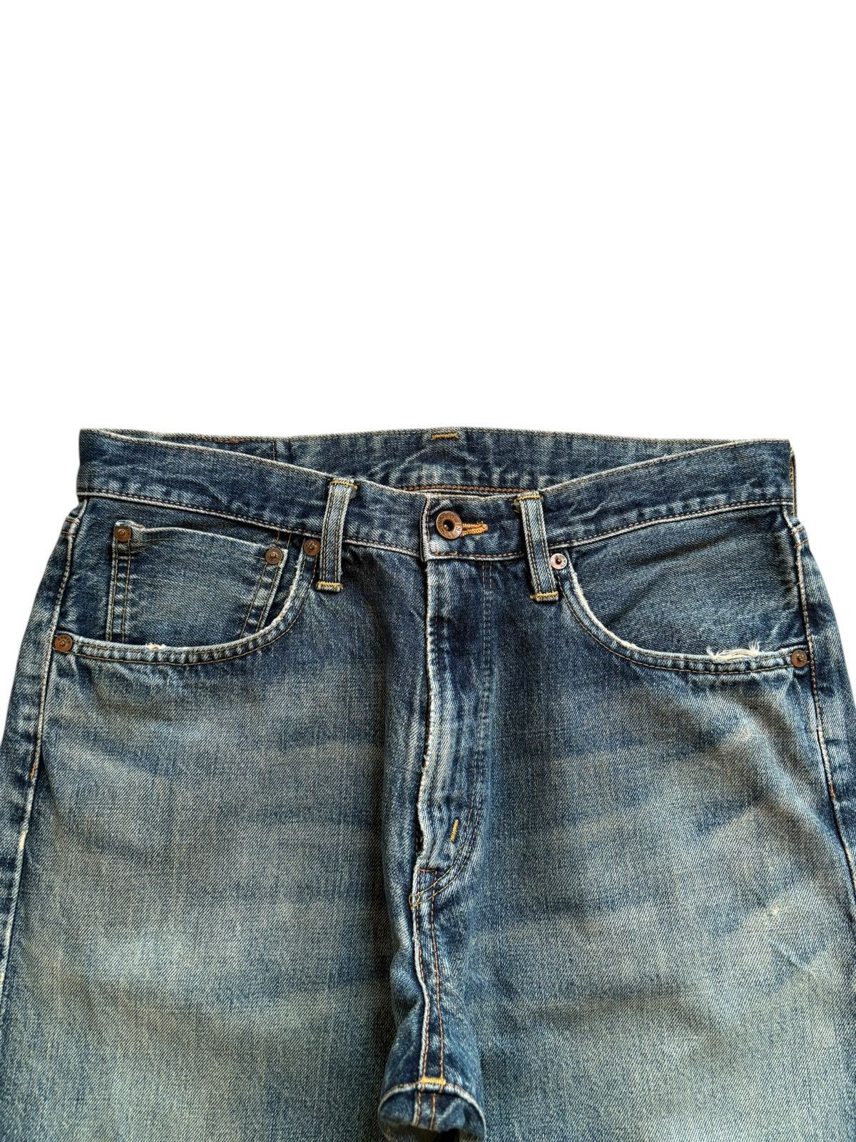 Edwin × Japanese Brand Vintage Japanese Edwin 505x Selvedge Mud Wash Baggy Jeans Size US 31 - 5 Thumbnail