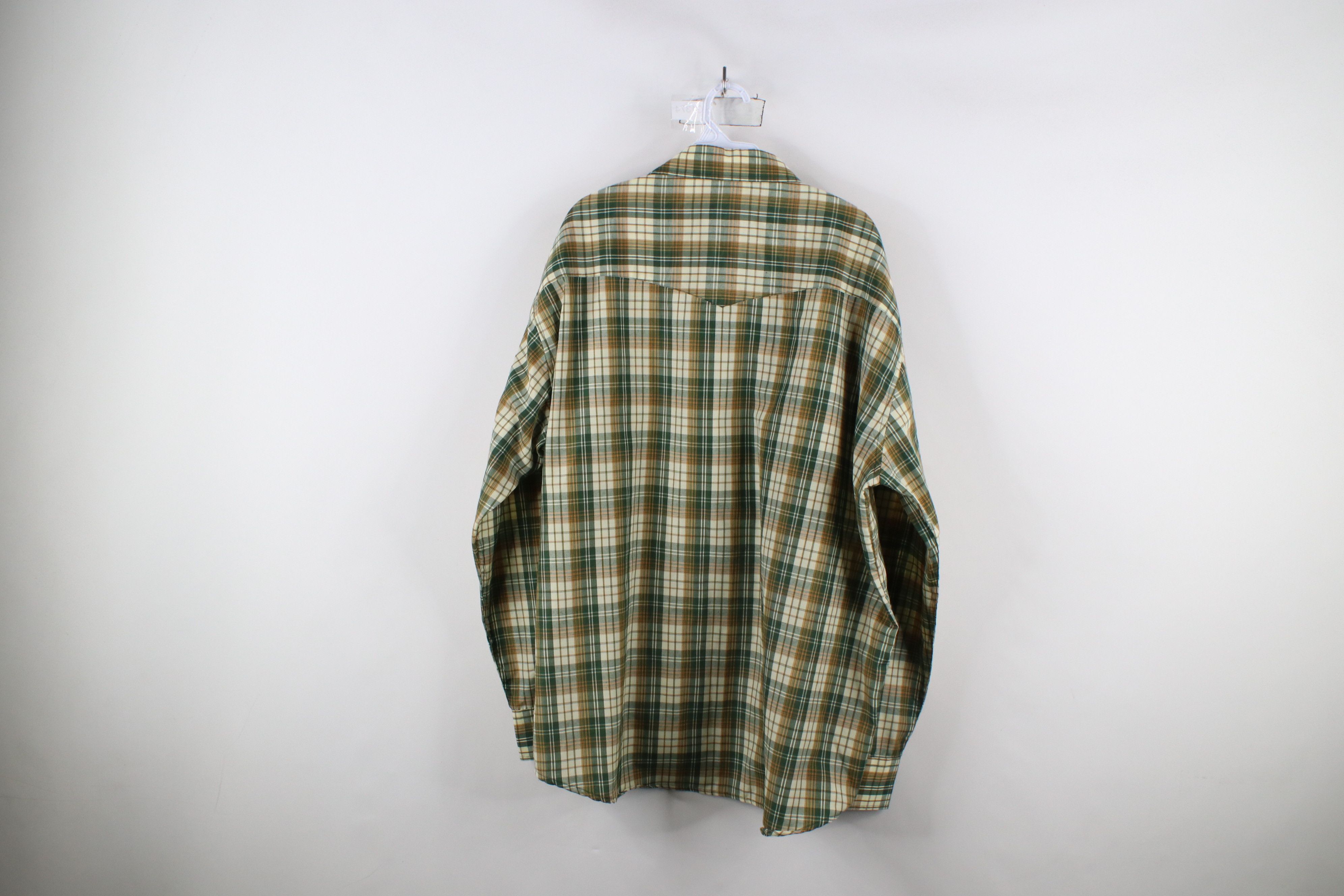 Vintage Vintage 90s Streetwear Rodeo Cowboy Snap Button Shirt Plaid Size US XXL / EU 58 / 5 - 9 Thumbnail