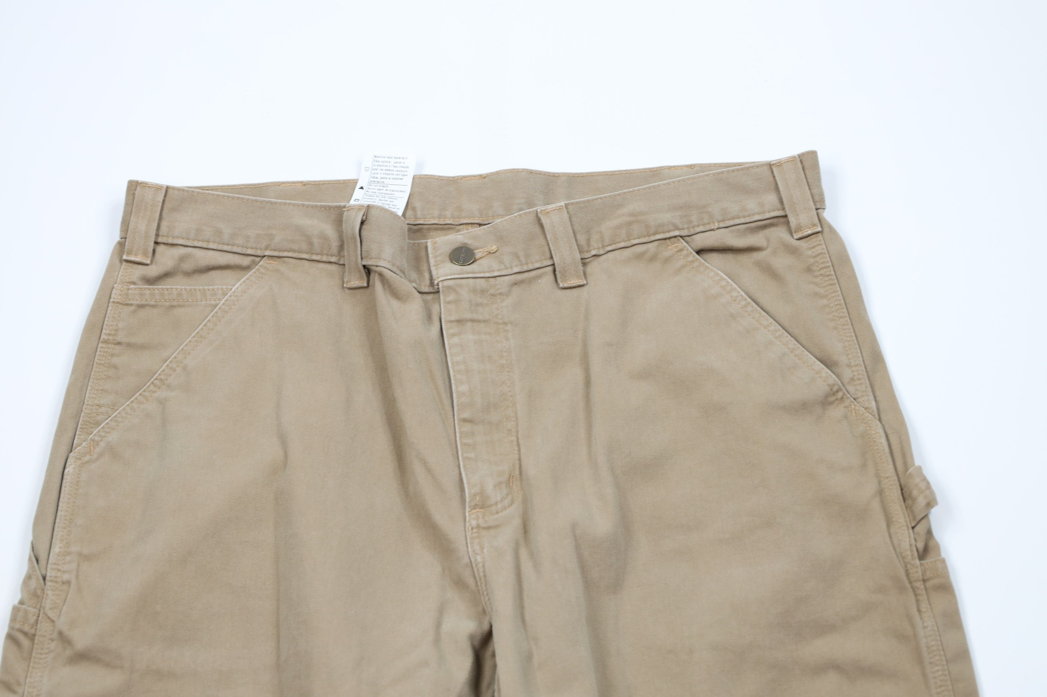 Carhartt Vintage Y2K Carhartt Spell Out Wide Leg Dungaree Pants Khaki Size US 40 / EU 56 - 2 Thumbnail
