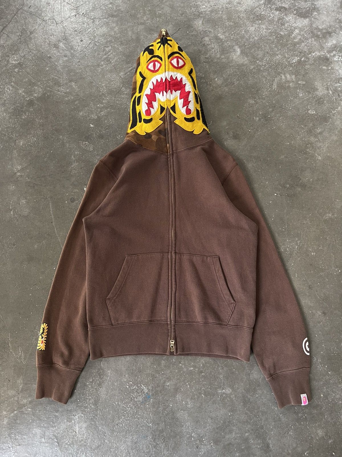Bape Bape Tiger Full Zip Funthera Militia Brown Hoodie Size S / US 4 / IT 40 - 2 Thumbnail