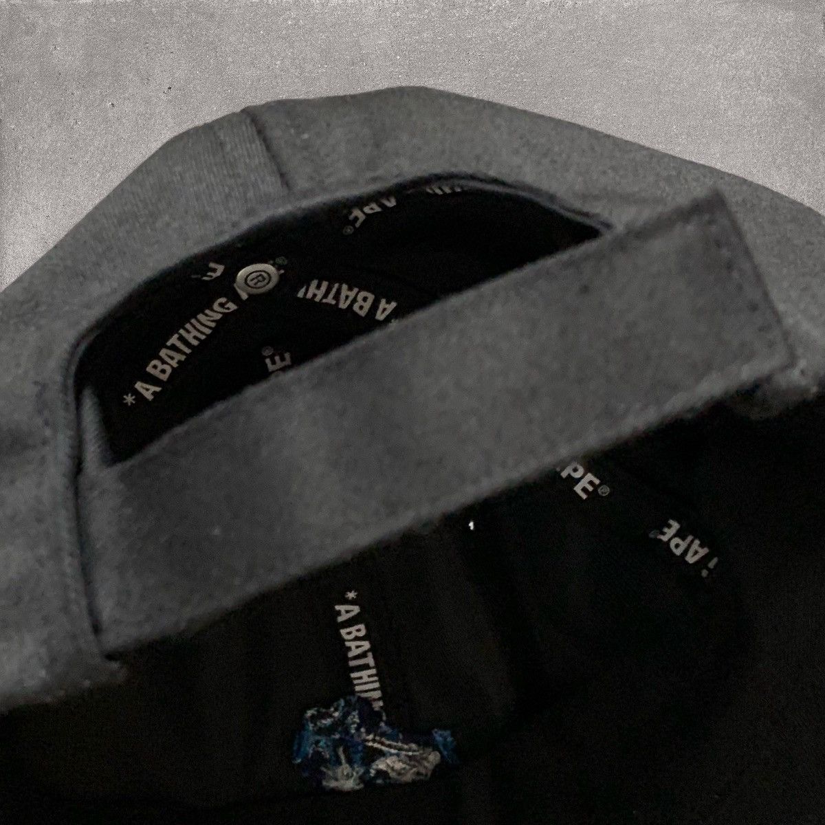 Bape Bape Cap Blue ABC Camo Black Hat A Bathing Ape Size ONE SIZE - 6 Thumbnail