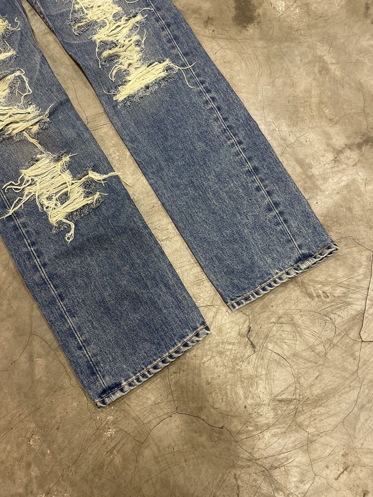 Comme des Garcons × Junya Watanabe Junya Watanabe Crush Denim Pants Size US 30 / EU 46 - 5 Thumbnail