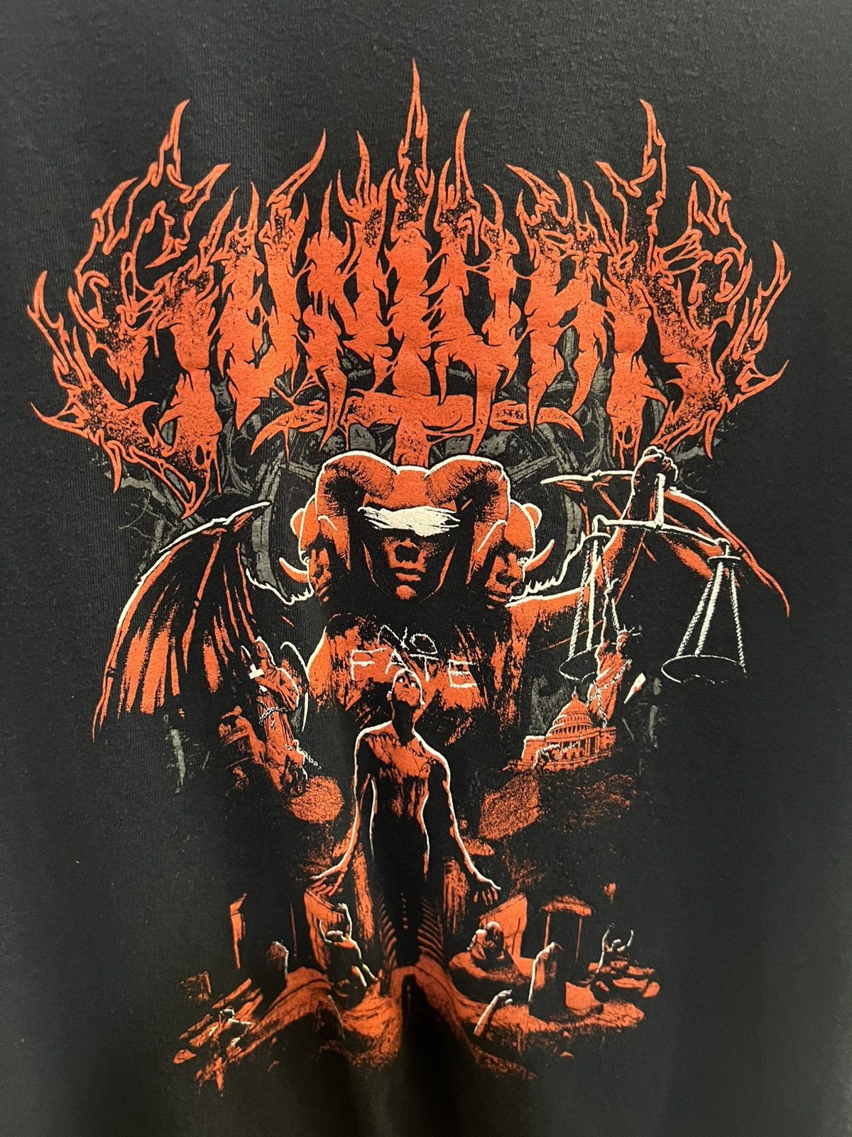Gildan RARE Official Suntorn No Fate Deathcore Metal Merch T-Shirt Size US M / EU 48-50 / 2 - 4 Thumbnail
