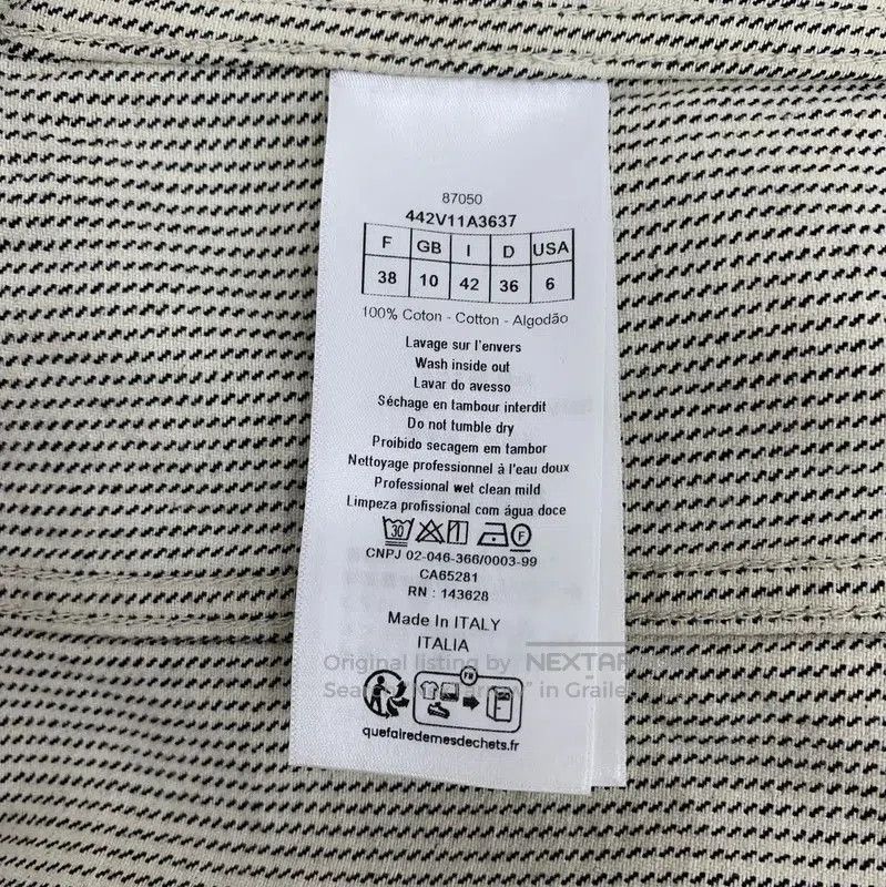 Dior Dior Women's Striped Cotton Jacket in Size S . Size S / US 4 / IT 40 - 6 Thumbnail