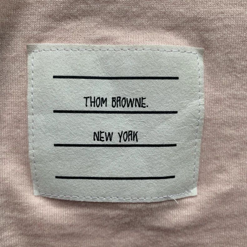 Thom Browne Thom Browne Pink cotton round neck long sleeve hoodie Size S / US 4 / IT 40 - 5 Thumbnail
