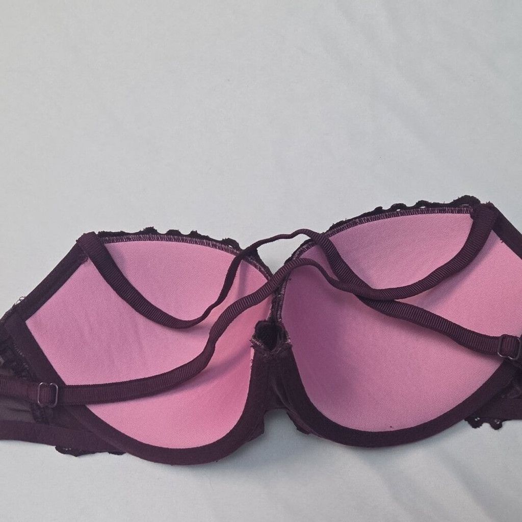 Victoria's Secret Trendy Victoria Secret-Lace-Deeppurple-Push-Up 32DD-Lingerie Size ONE SIZE - 5 Thumbnail