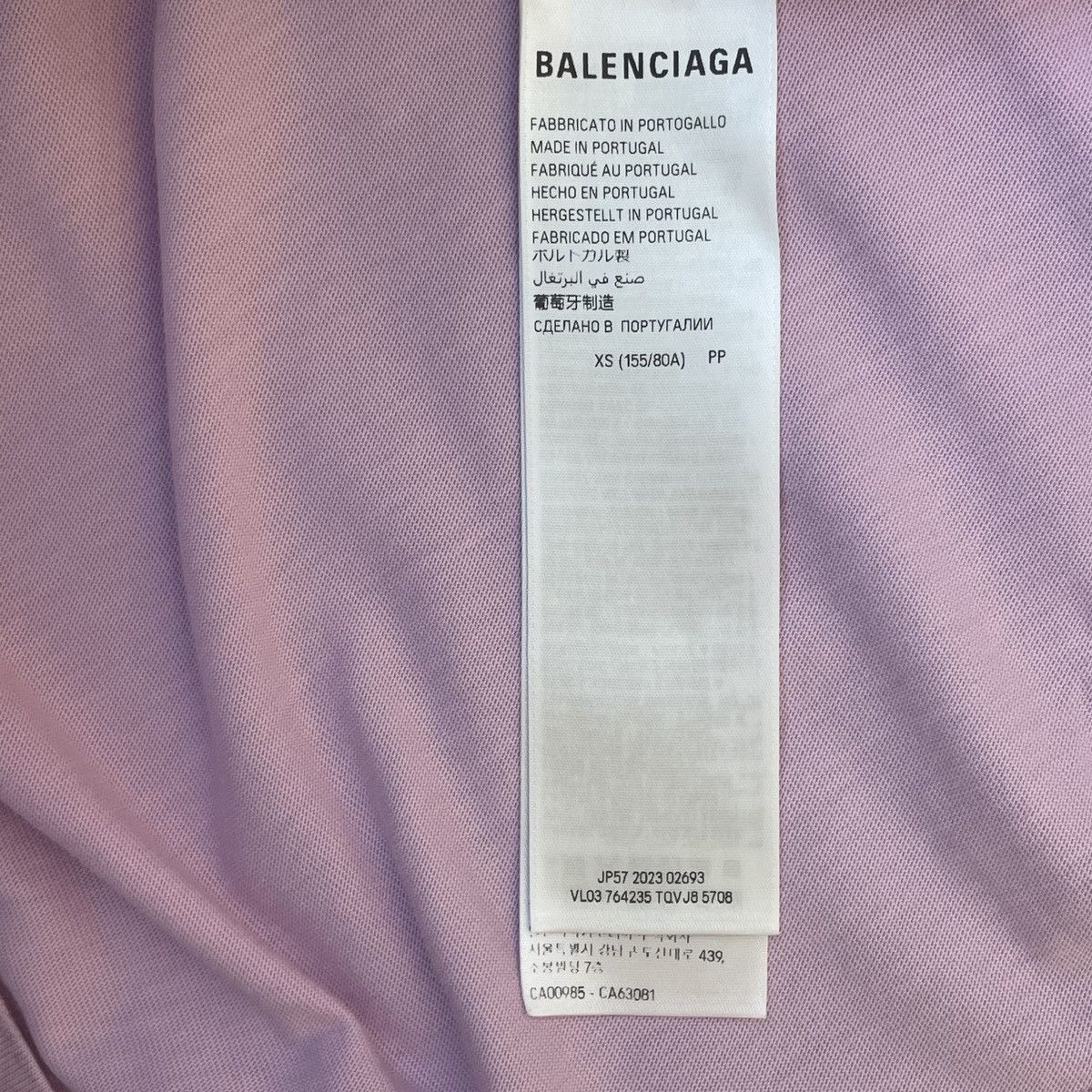 Balenciaga Balenciaga Straight Fit Short Sleeve T-shirt K26WX Size XS / US 0-2 / IT 36-38 - 7 Thumbnail