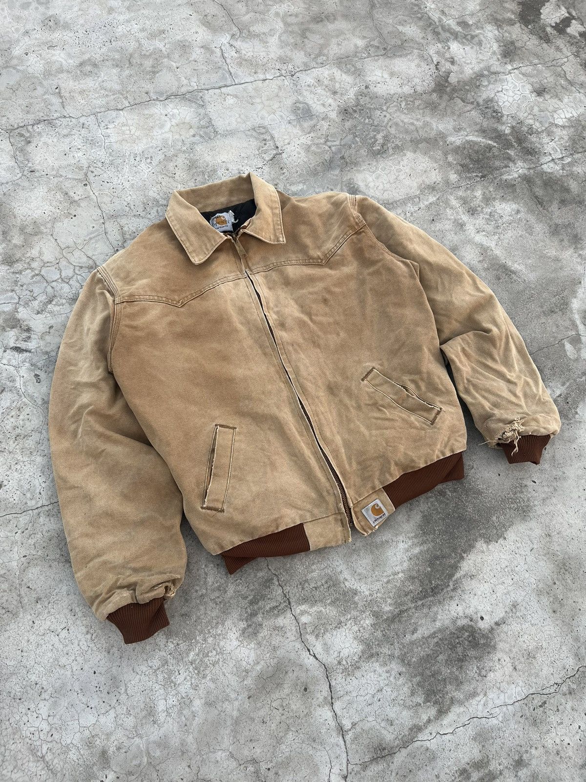 Carhartt Distressed Sun faded carhartt Santa Fe jacket Size US S / EU 44-46 / 1 - 2 Thumbnail