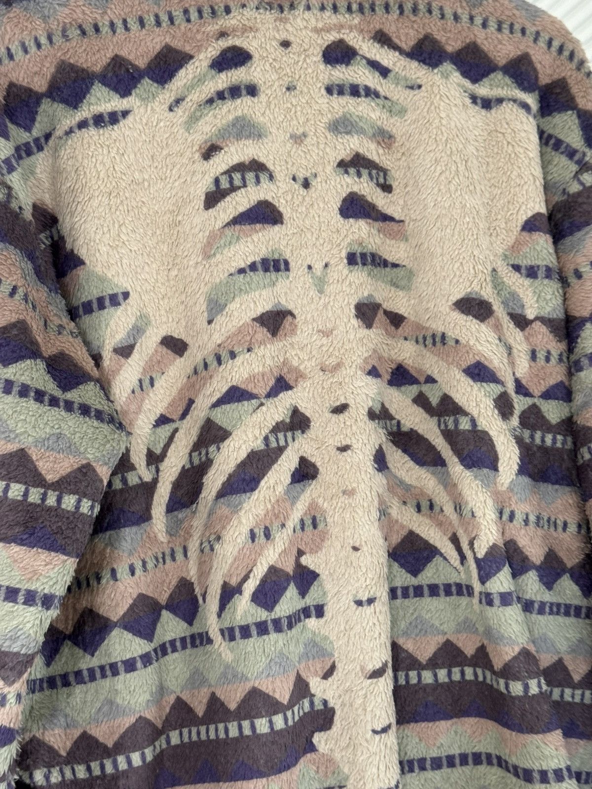 Kapital Ashland Printed Fleece Zip-Up Sweatshirt Size US M / EU 48-50 / 2 - 6 Thumbnail