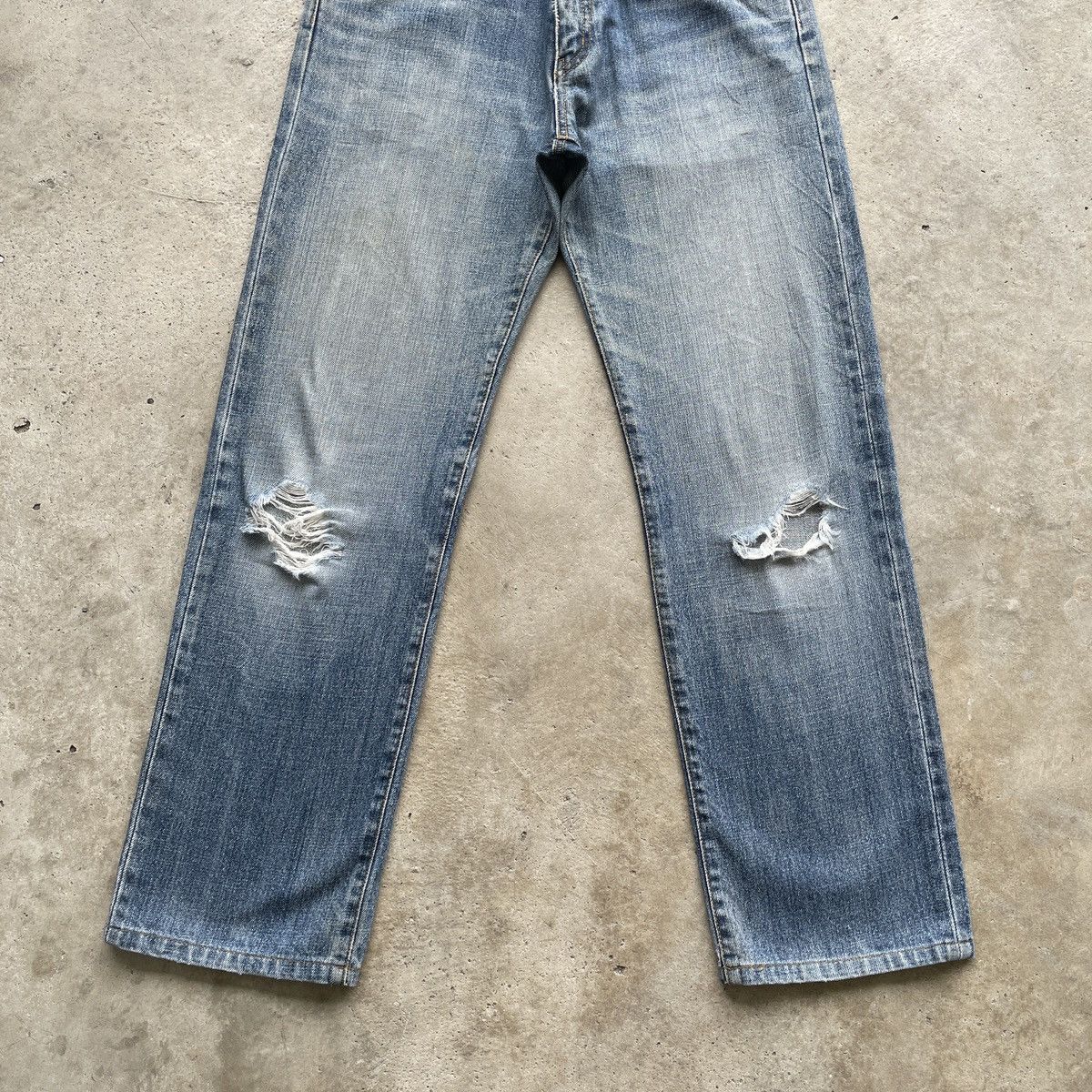 Japanese Brand W29💥 Vintage Japanese Distressed Jeans Faded Denim Pants Size US 29 - 4 Thumbnail