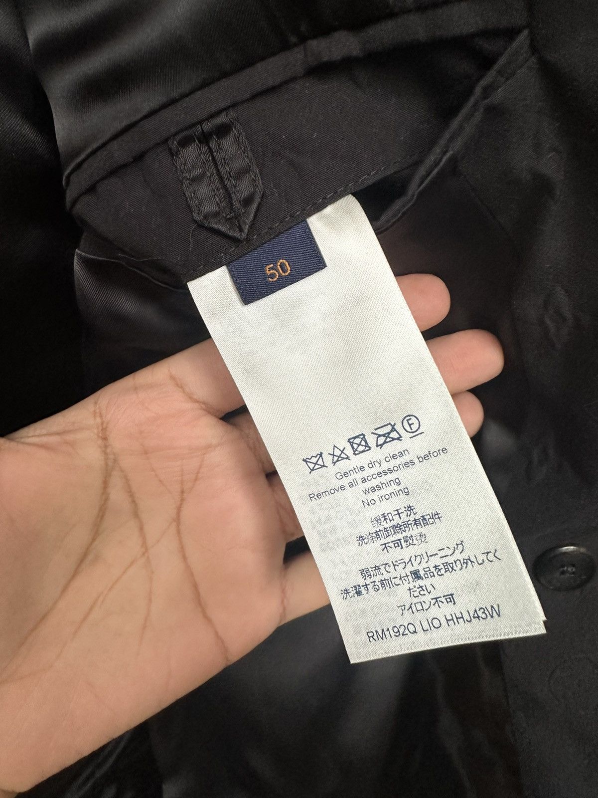 Louis Vuitton Louis Vuitton LV Black Monogram Double Breasted Blazer 48 Size 48R - 10 Thumbnail