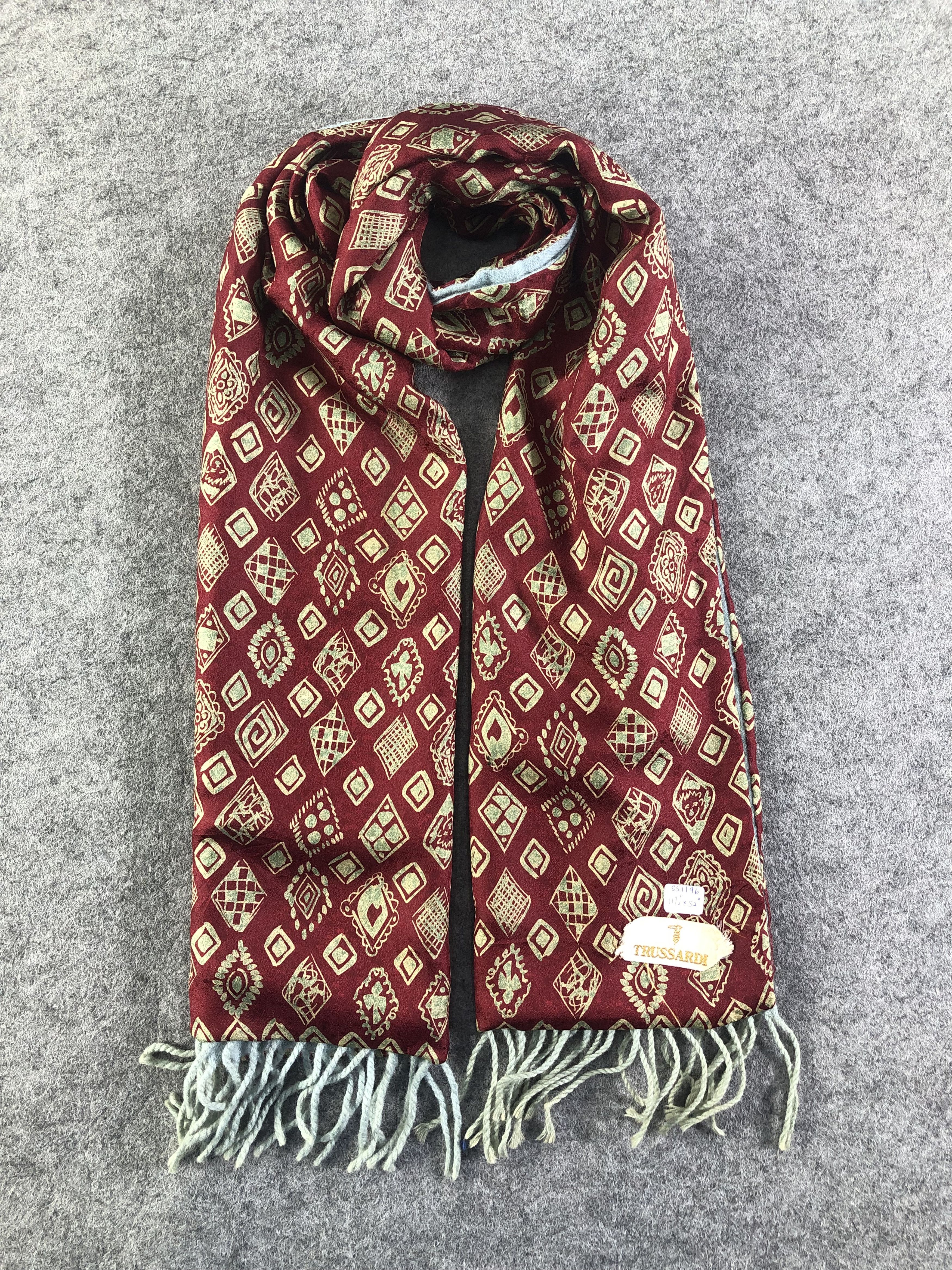 Trussardi Trussardi Silk Wool Scarf / Muffler / Neckwear Size ONE SIZE - 1 Thumbnail