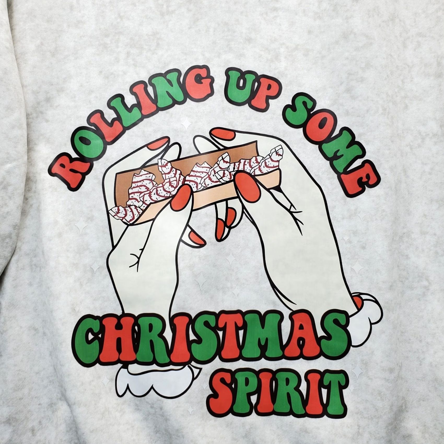 ESPIRIT Unisex Small Multicolor Rolling Up Some Christmas Spirit Hoodie Mens Size US S / EU 44-46 / 1 - 3 Thumbnail