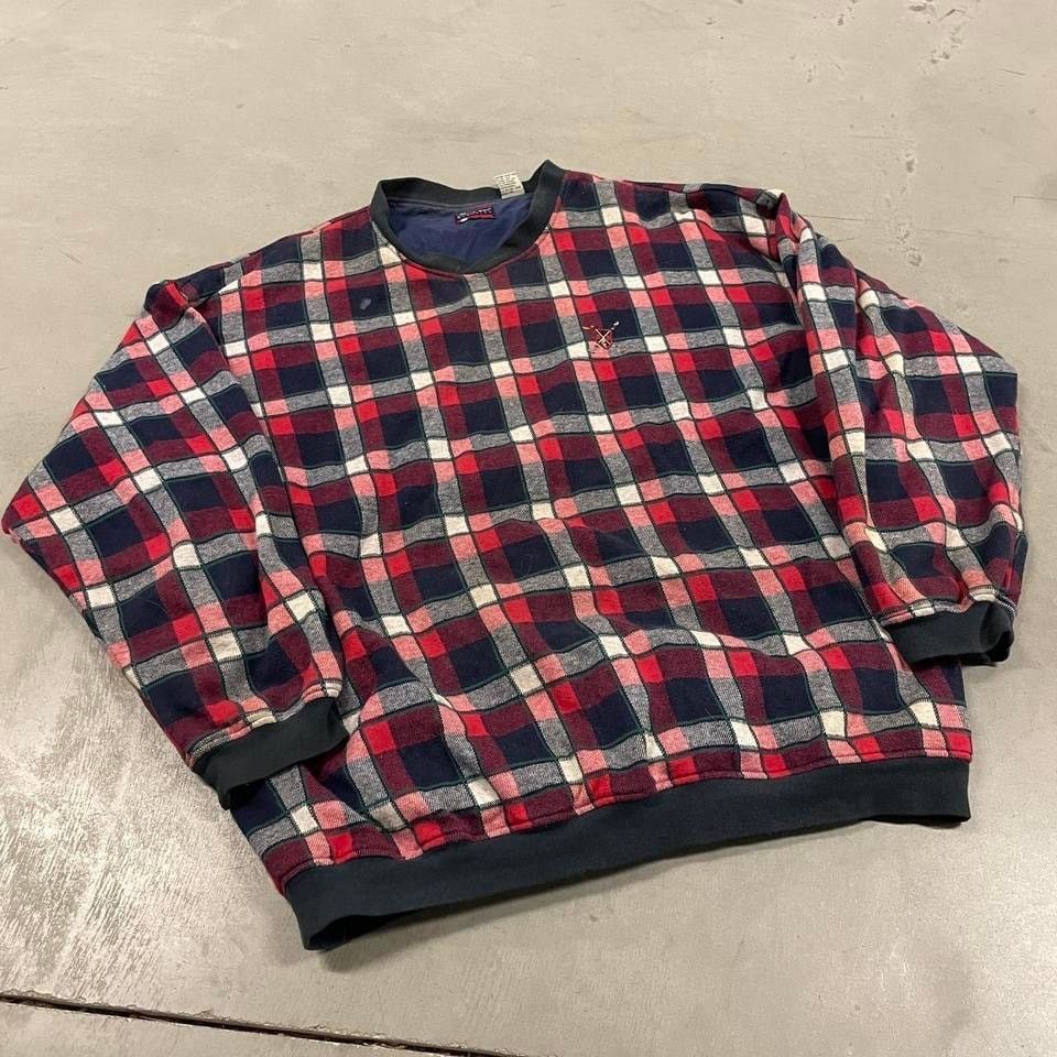 Bugle Boy × Vintage Vintage flannel pull over sweatshirt Size US XL / EU 56 / 4 - 1 Thumbnail