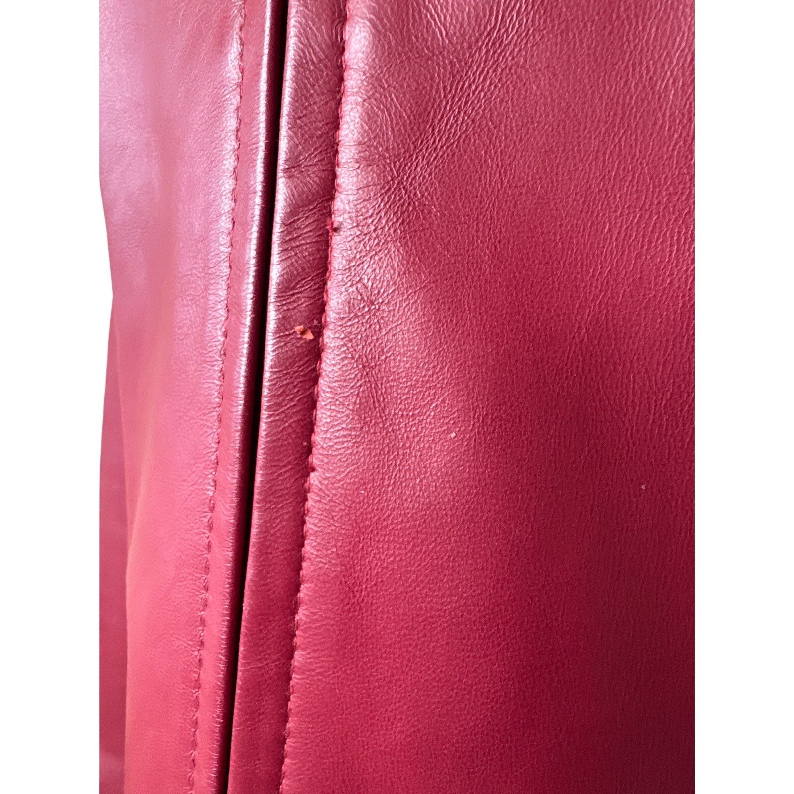 Other SIENA Vintage Red 100% Leather Zip Up Jacket Size Medium Size M / US 6-8 / IT 42-44 - 5 Thumbnail