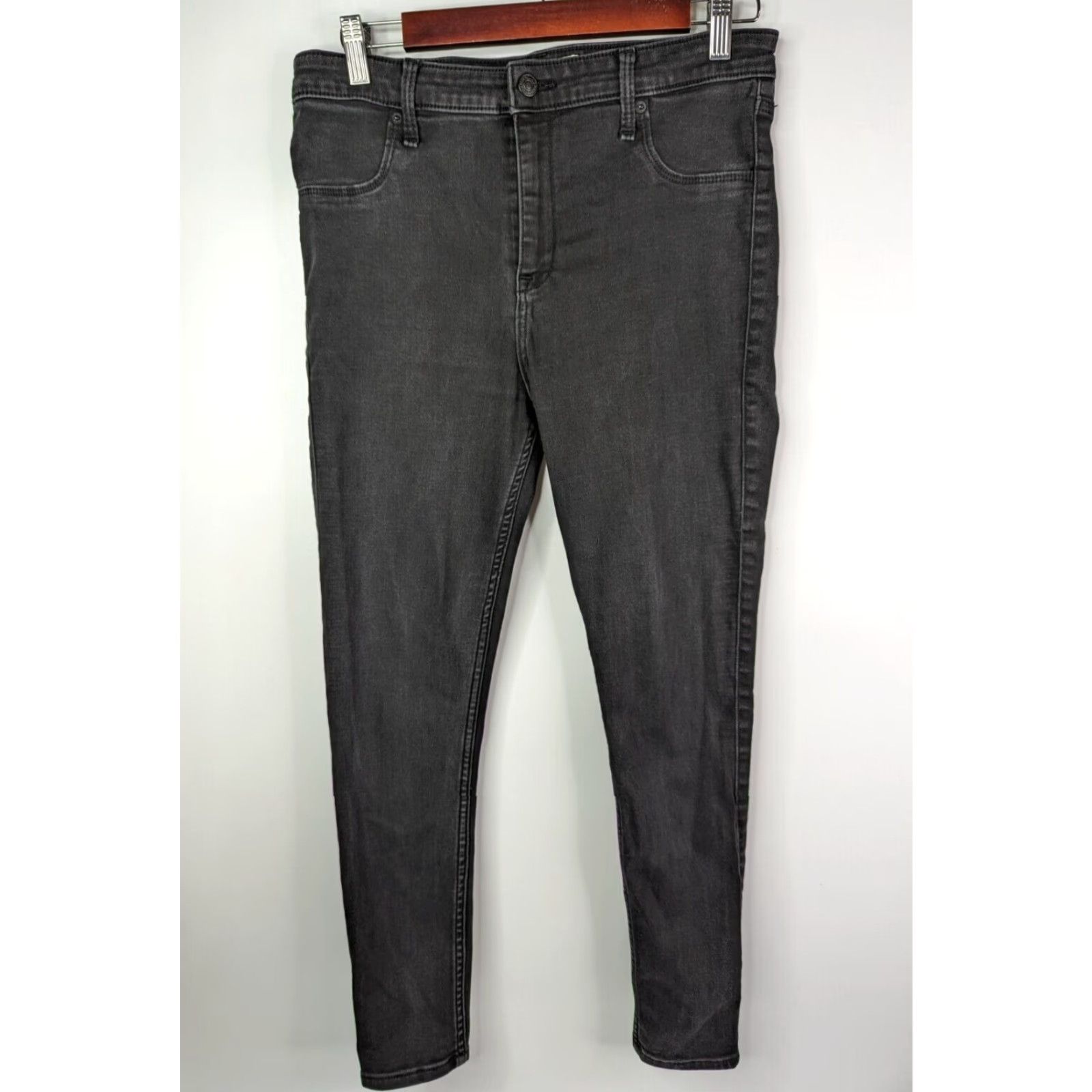 Abercrombie & Fitch Abercrombie & Fitch The Jean Jegging Black Jeans Women's Size 31/12 High Rise Slim Fit Regular Women’s Size 24" / US 00 / IT 34 - 2 Thumbnail