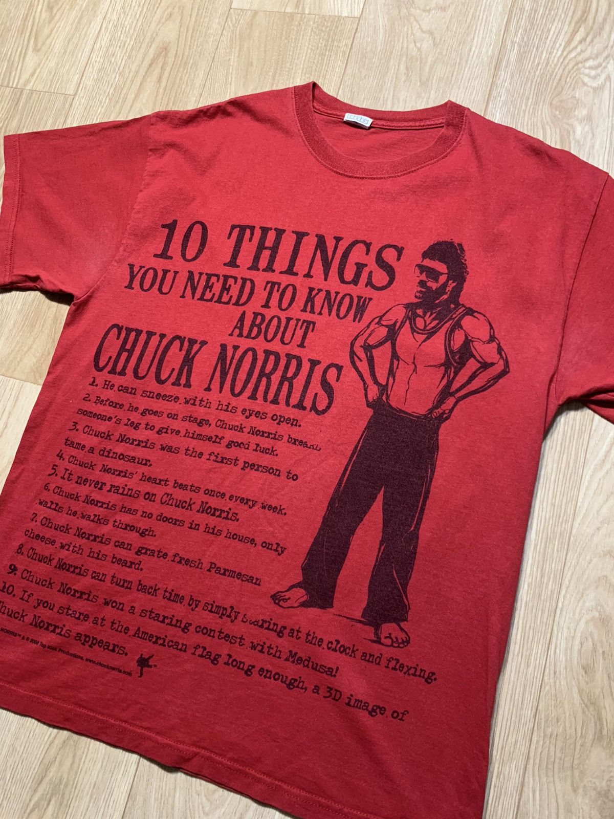 Other Vintage 00s Chuck Norris 10 Things You Need To Know Logo Tee Size US L / EU 52-54 / 3 - 2 Thumbnail