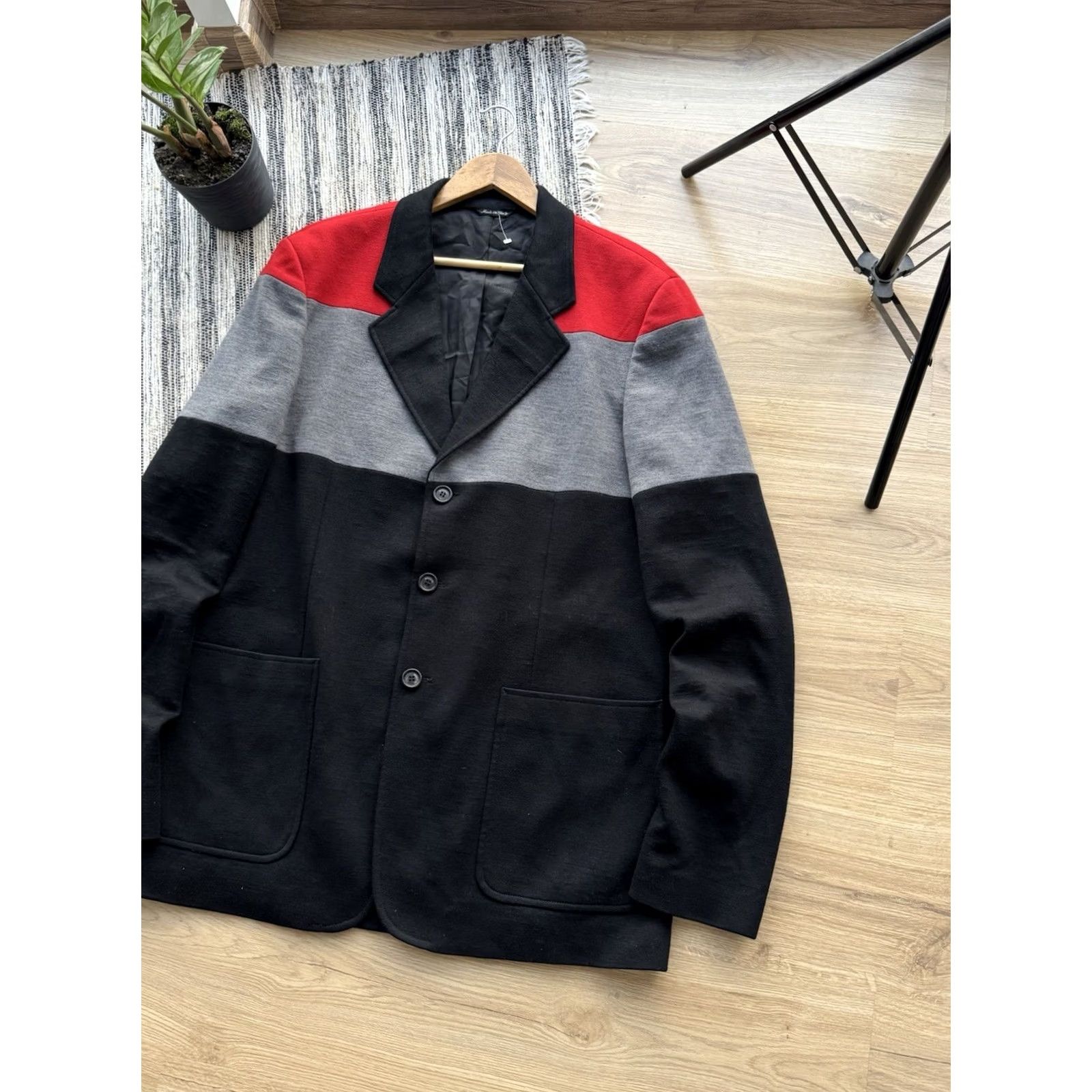 Moschino VINTAGE Moschino Blazer Jacket XL Mens Black City Casual Designer 90s USA Paris Italy Streetwear Formaul 2 Piece Size 46R - 4 Thumbnail
