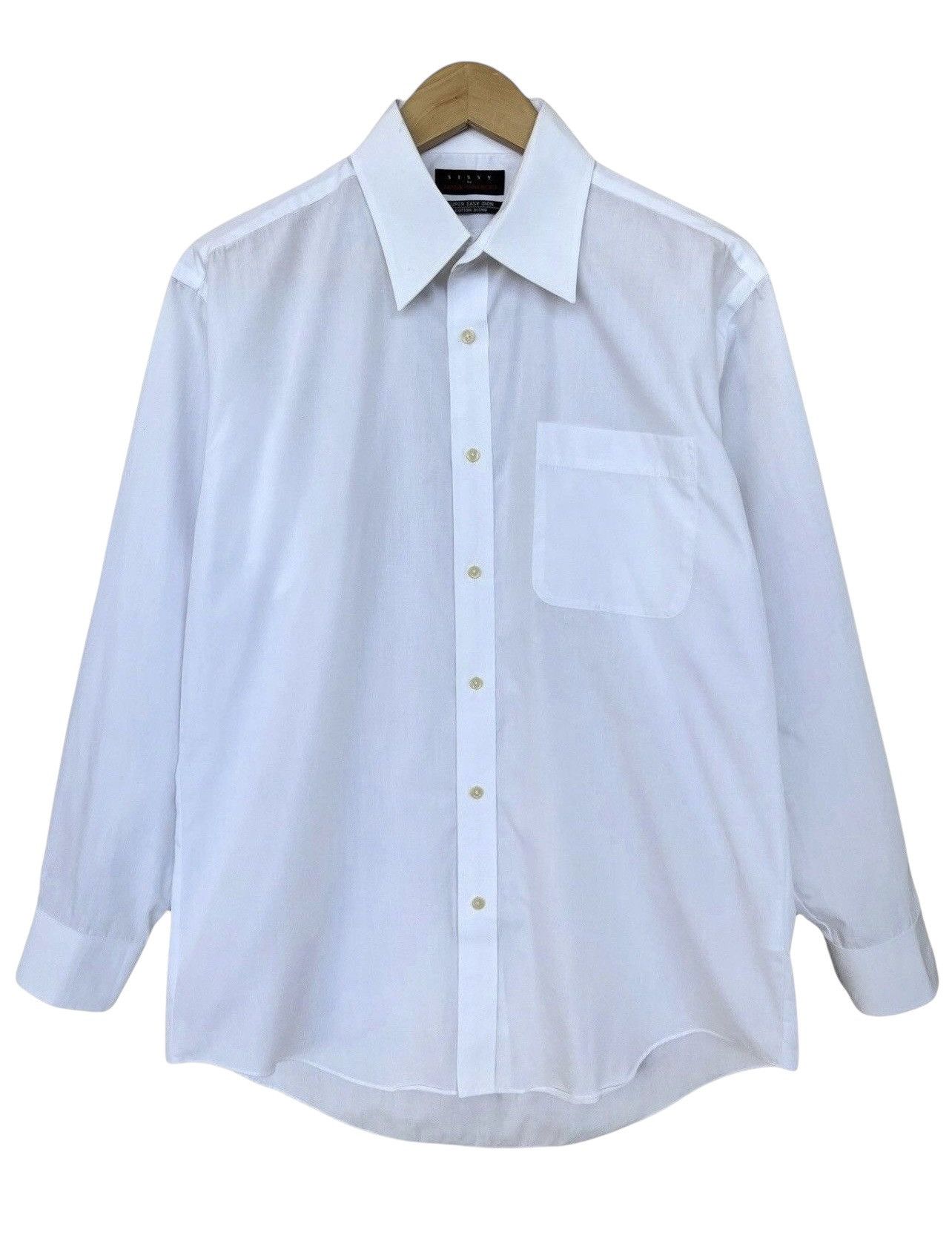 Designer × Japanese Brand × Kansai Yamamoto Vintage Kansai Yamamoto Button Up Blank White Shirt Size US L / EU 52-54 / 3 - 1 Thumbnail