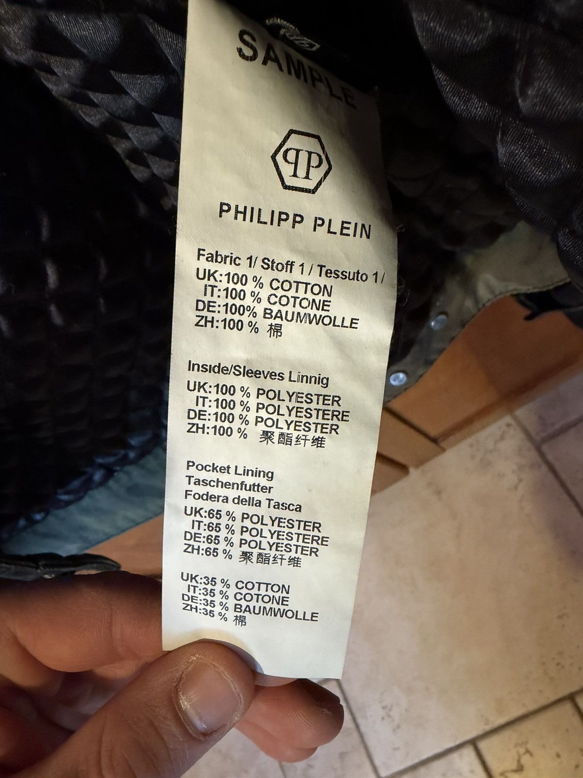 Philipp Plein Philipp Plein Luxury Leather Jacket – Excellent Size US L / EU 52-54 / 3 - 6 Thumbnail