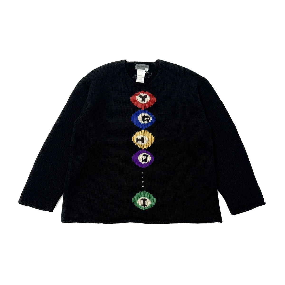 Yohji Yamamoto Pour Homme AW97 “Yohji” Signature Billiards Sweater Size US M / EU 48-50 / 2 - 1 Thumbnail