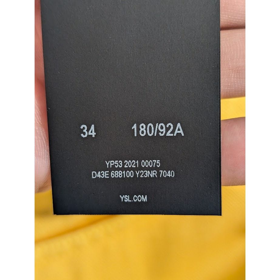 Saint Laurent Paris o1rshd1 Denim Short in Yellow Size US 34 / EU 50 - 20 Thumbnail