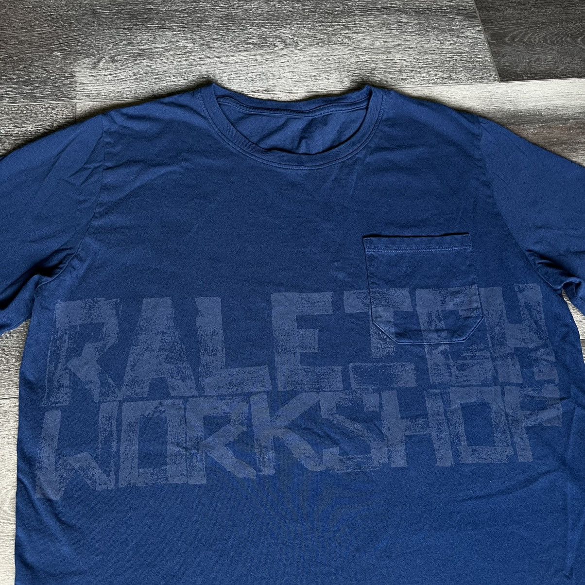 Designer × Raleigh Denim Raleigh Denim Workshop Large Graphic Logo Pocket Tee Blue Size US M / EU 48-50 / 2 - 2 Thumbnail