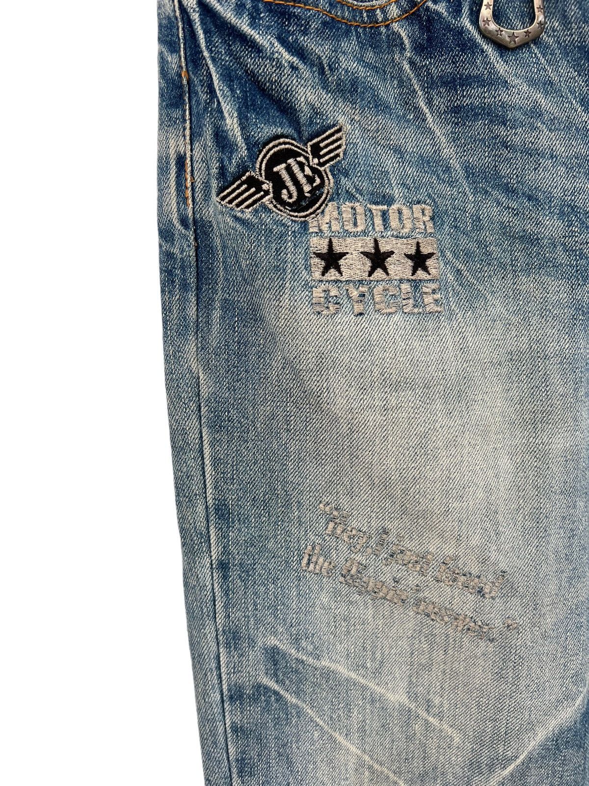 JACKROSE Jackrose Bleached Distressed Denim Patches Denim Jeans Size US 31 - 9 Thumbnail